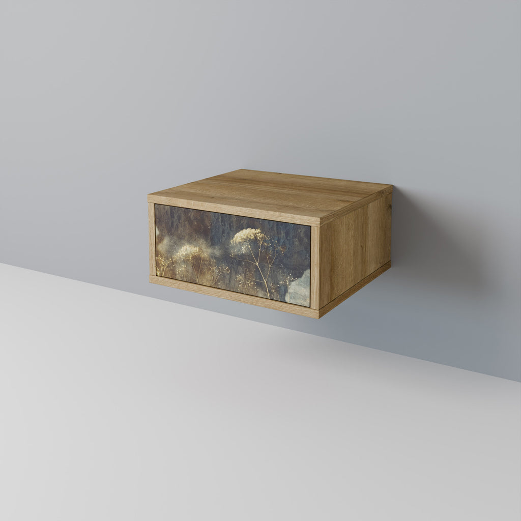 GENTLE POWER Nightstand in Oak Effect
