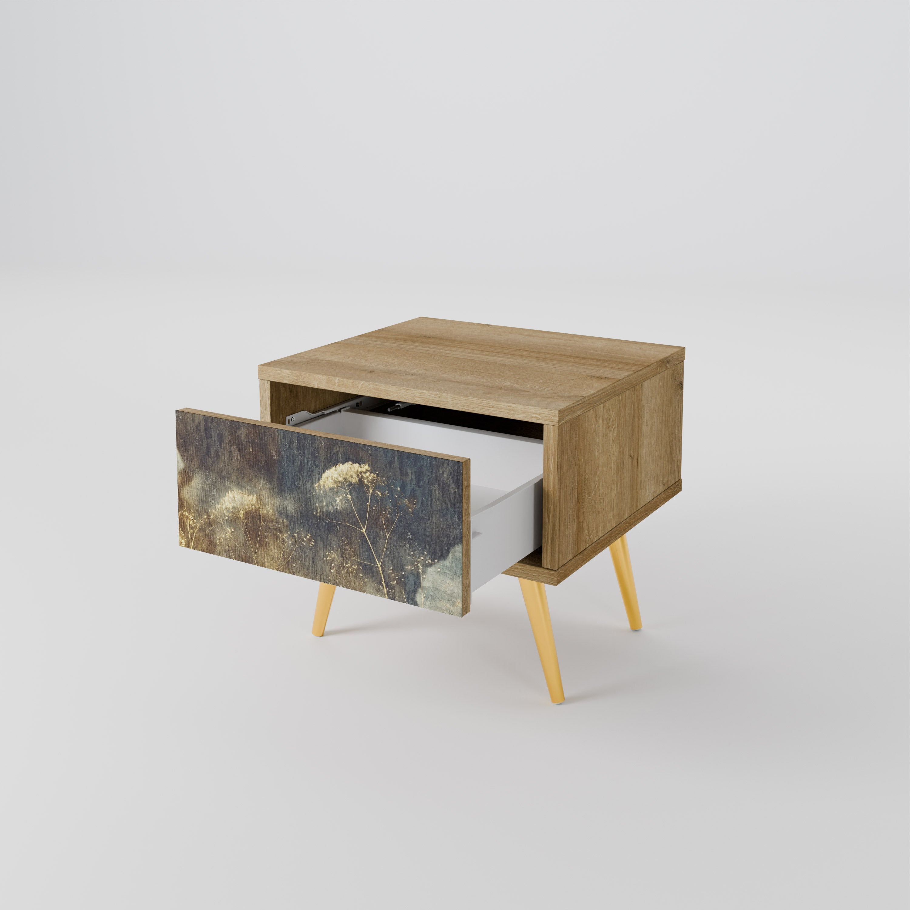 Table de chevet GENTLE POWER effet chêne