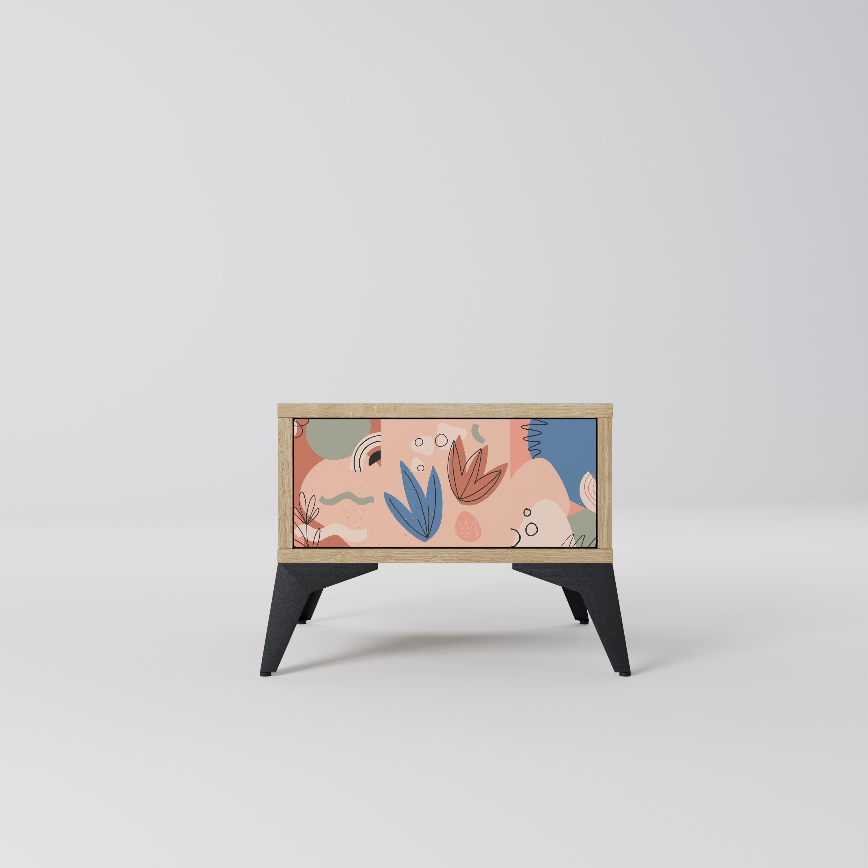 Table de chevet PASTEL DESTINY effet chêne