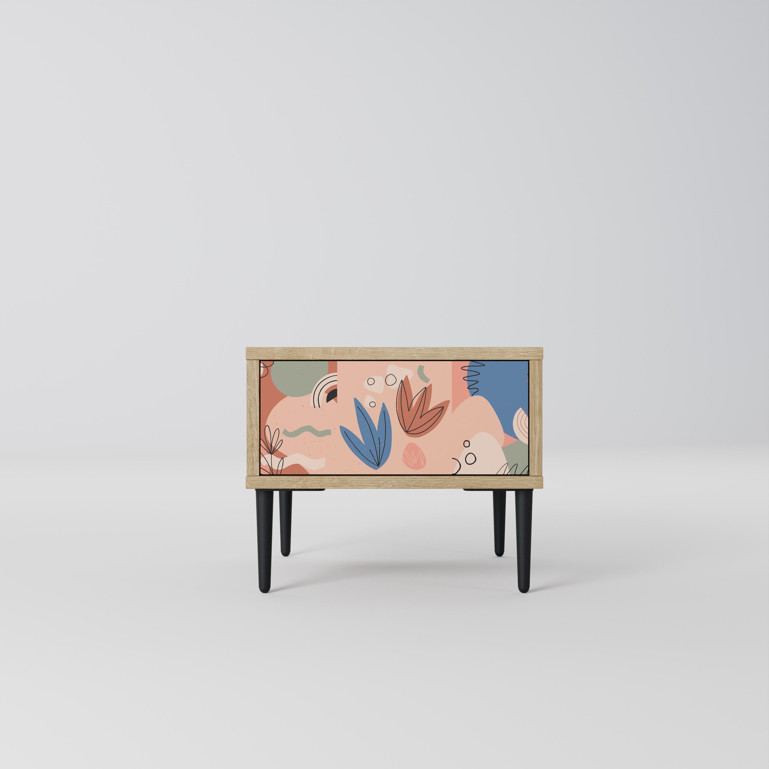 Table de chevet PASTEL DESTINY effet chêne