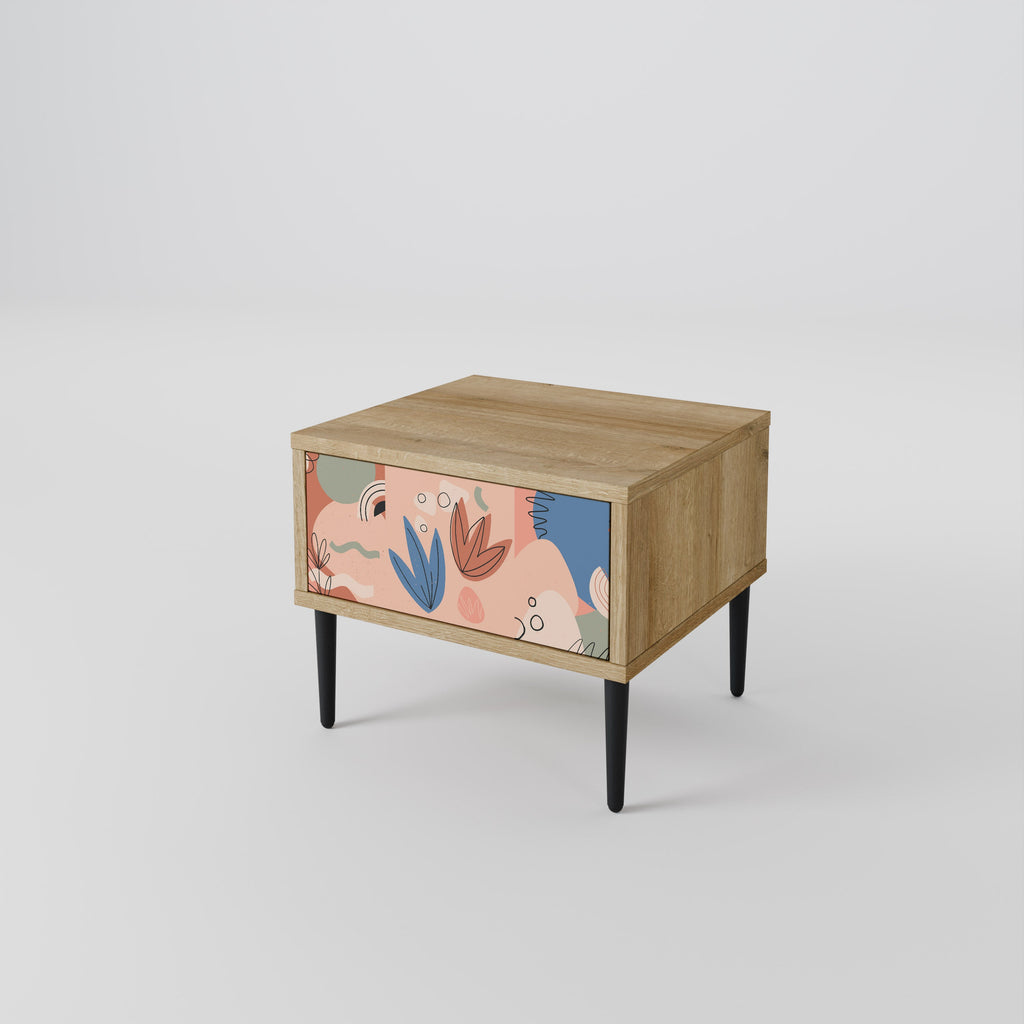 PASTEL DESTINY Nightstand in Oak Effect