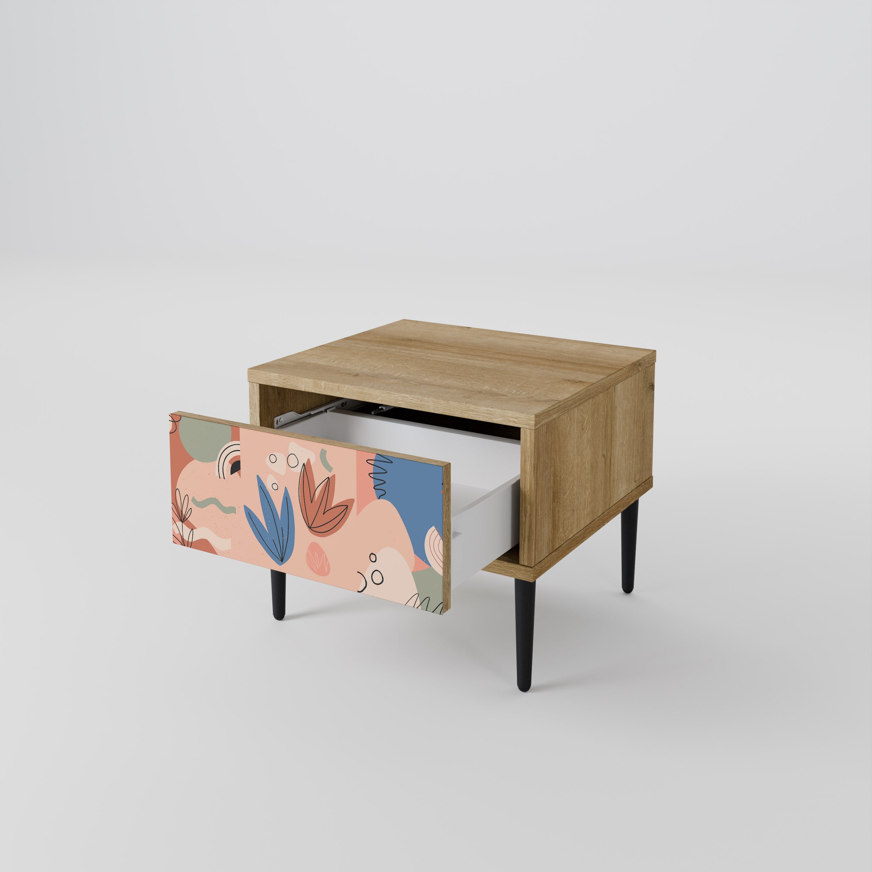 Table de chevet PASTEL DESTINY effet chêne