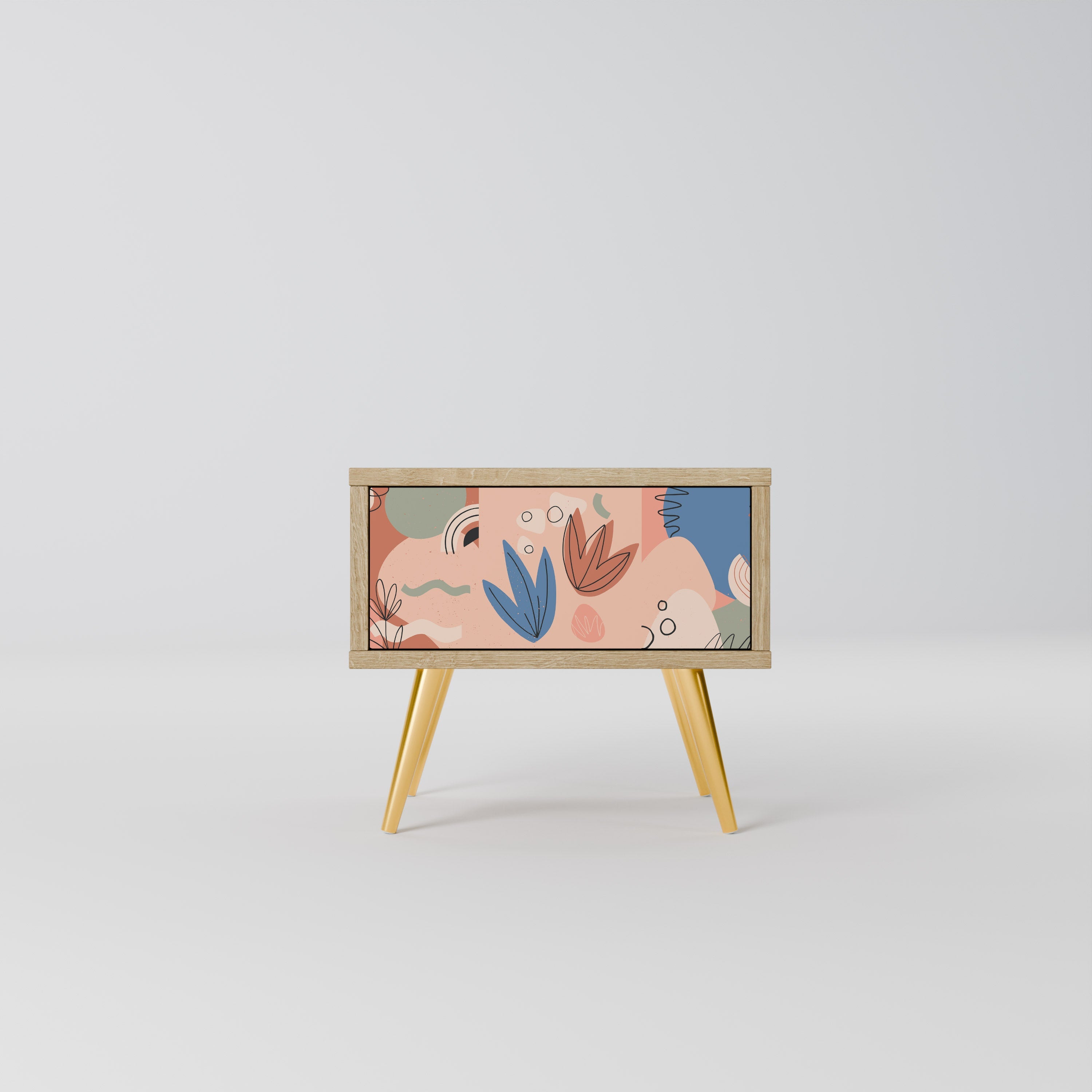 Table de chevet PASTEL DESTINY effet chêne