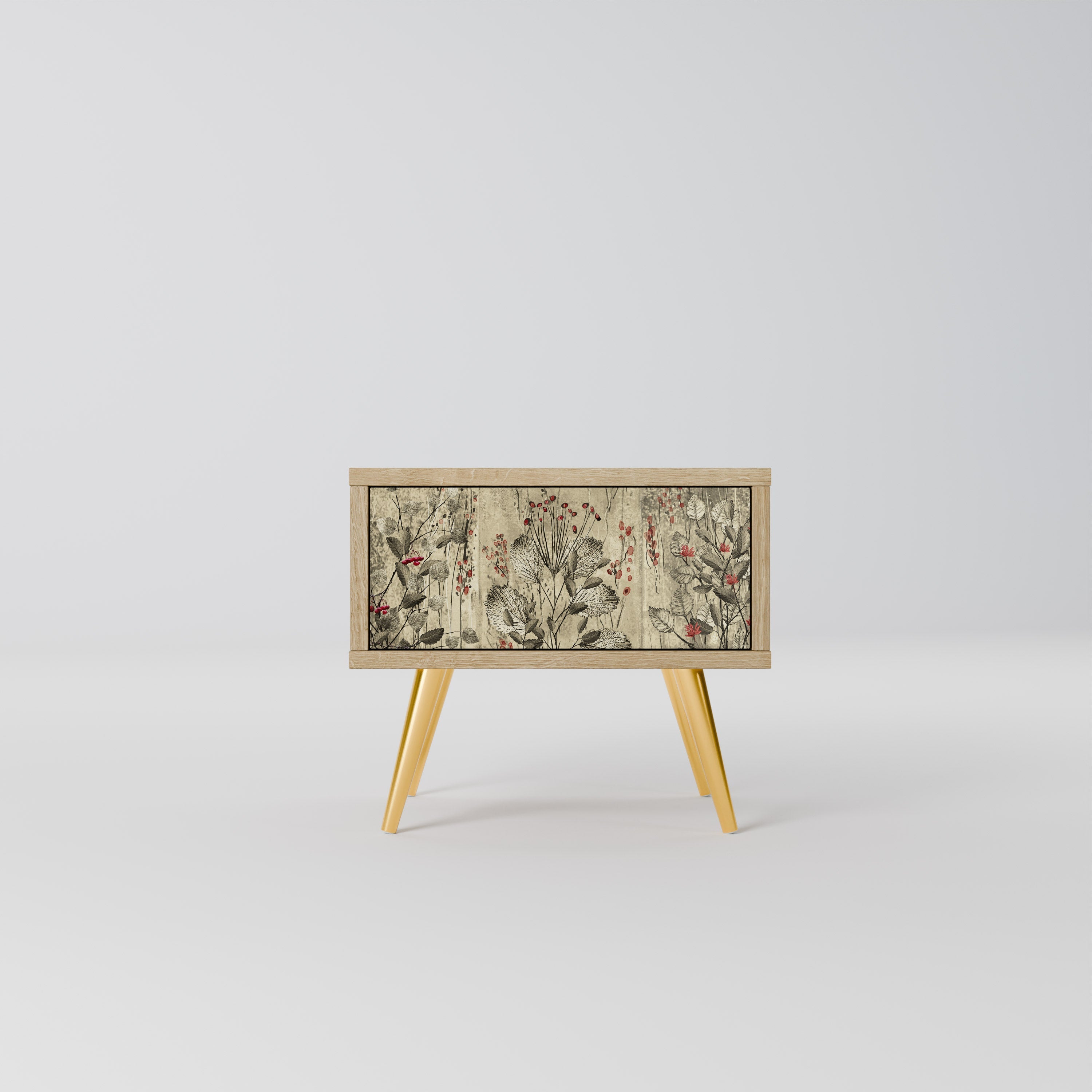 Table de chevet HERBAL GRACE effet chêne