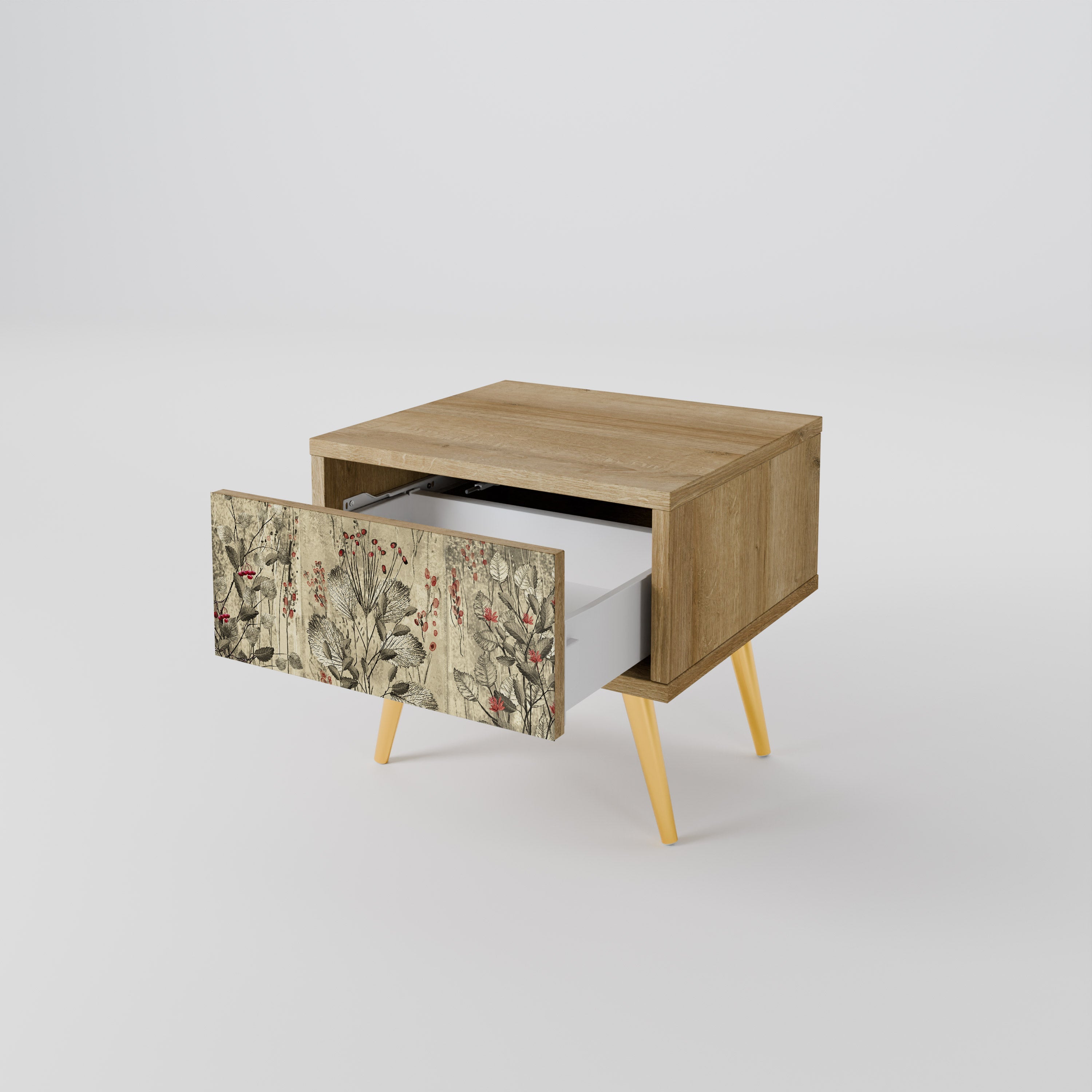 Table de chevet HERBAL GRACE effet chêne