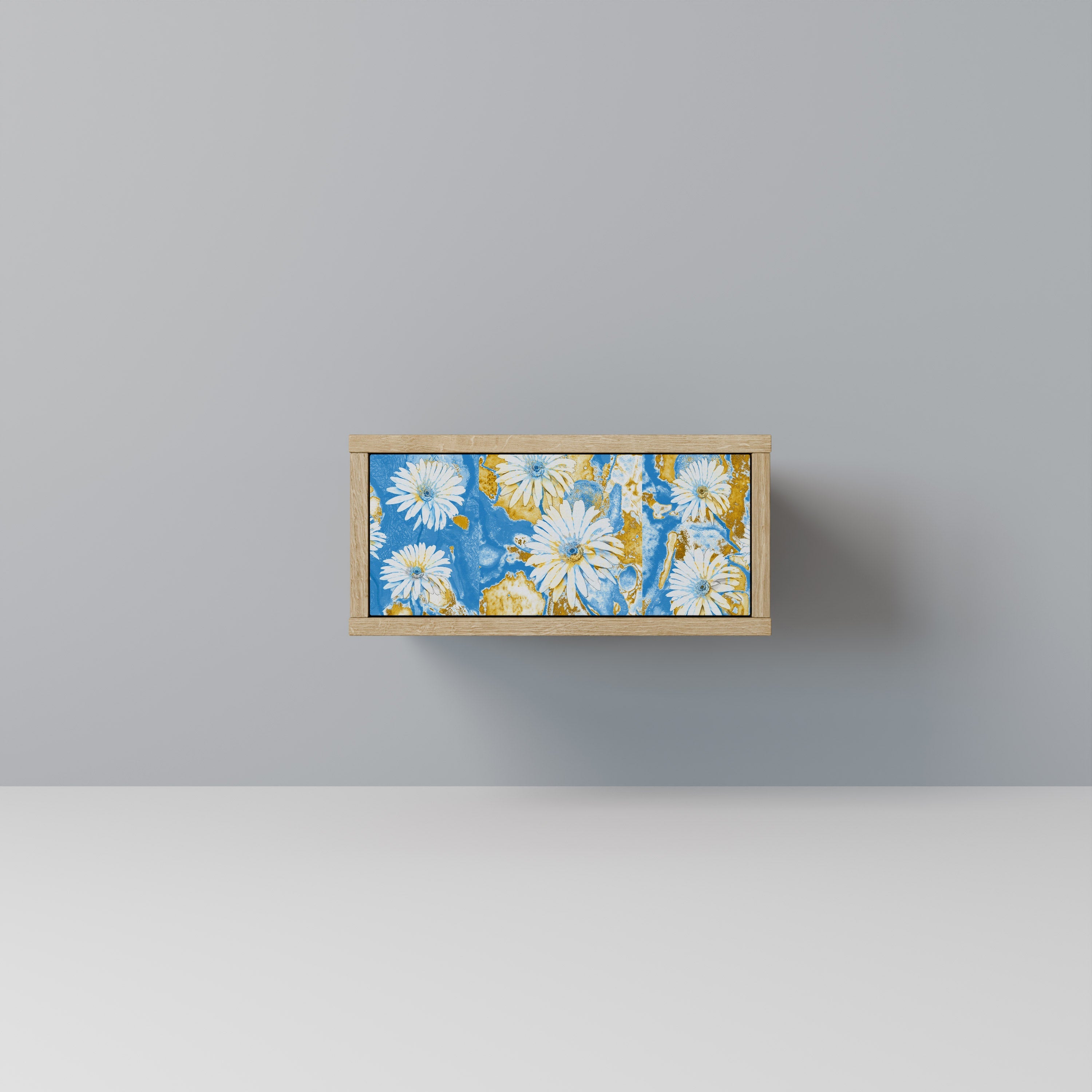 Table de chevet DAISY LUXE effet chêne