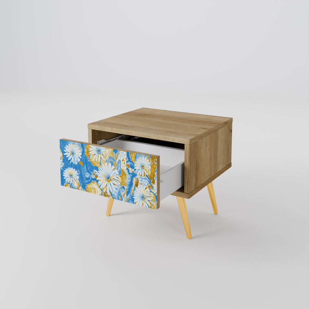 DAISY LUXE Nightstand in Oak Effect