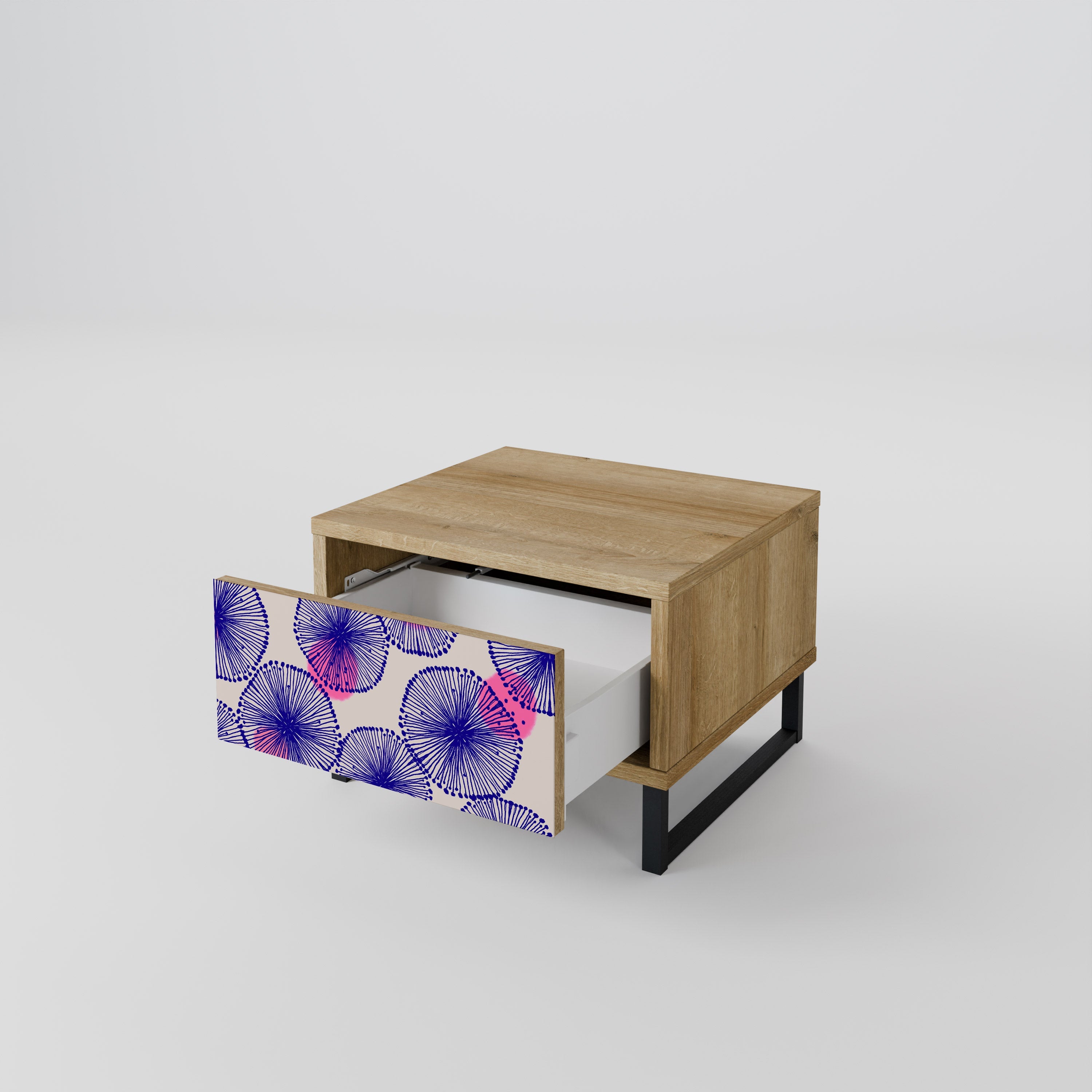 Table de chevet MAGIC NATURE effet chêne