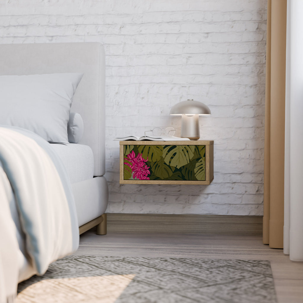 TROPICAL BEAUTY Nightstand in Oak Effect