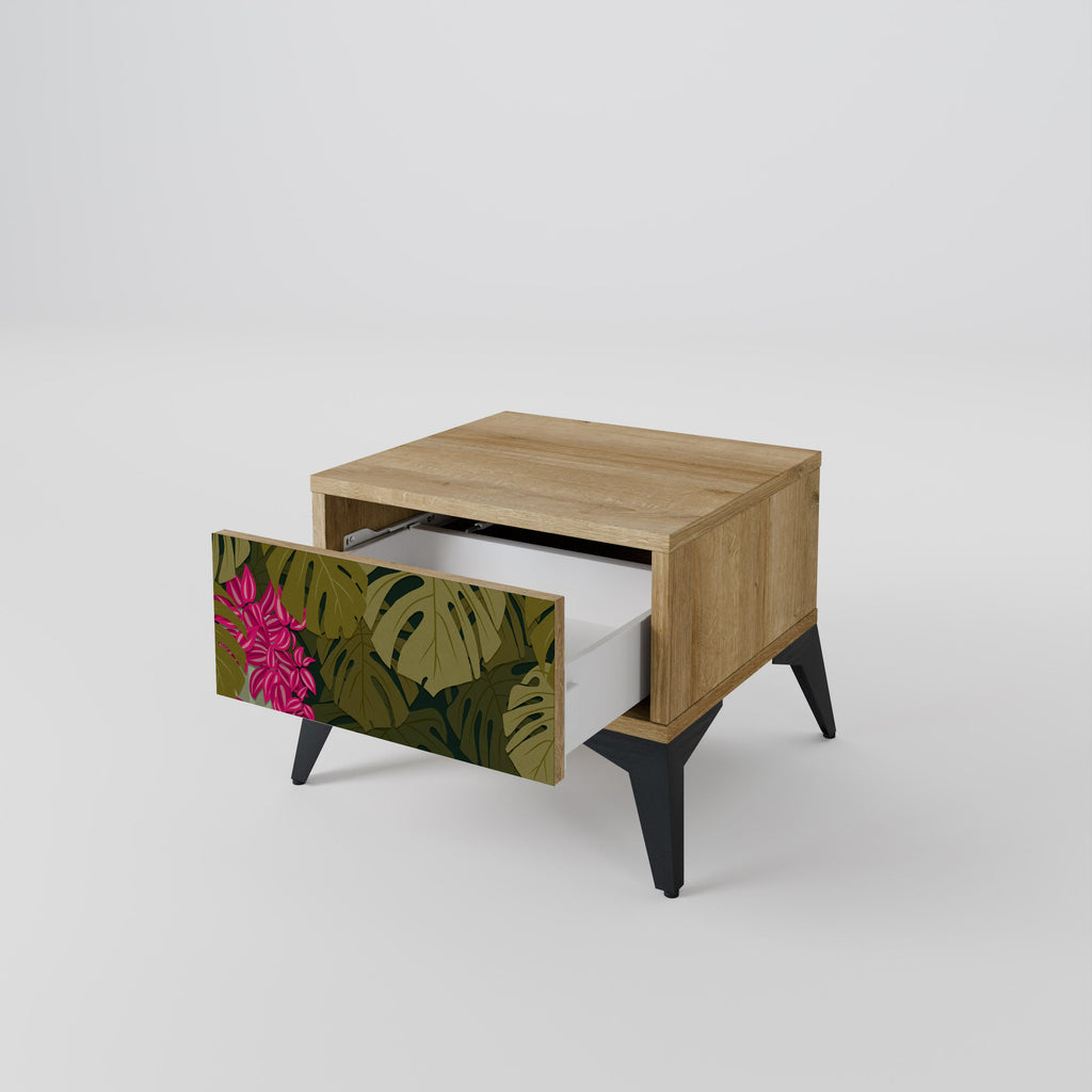 TROPICAL BEAUTY Nightstand in Oak Effect