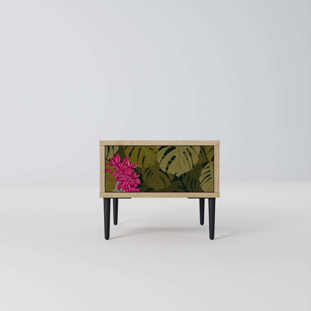 TROPICAL BEAUTY Nightstand in Oak Effect