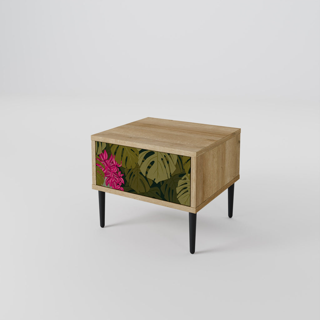 TROPICAL BEAUTY Nightstand in Oak Effect
