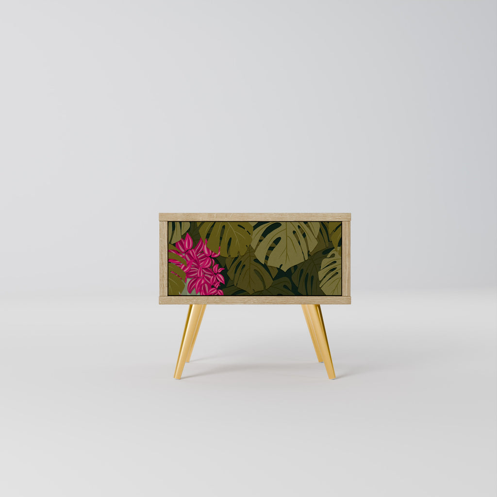 TROPICAL BEAUTY Nightstand in Oak Effect