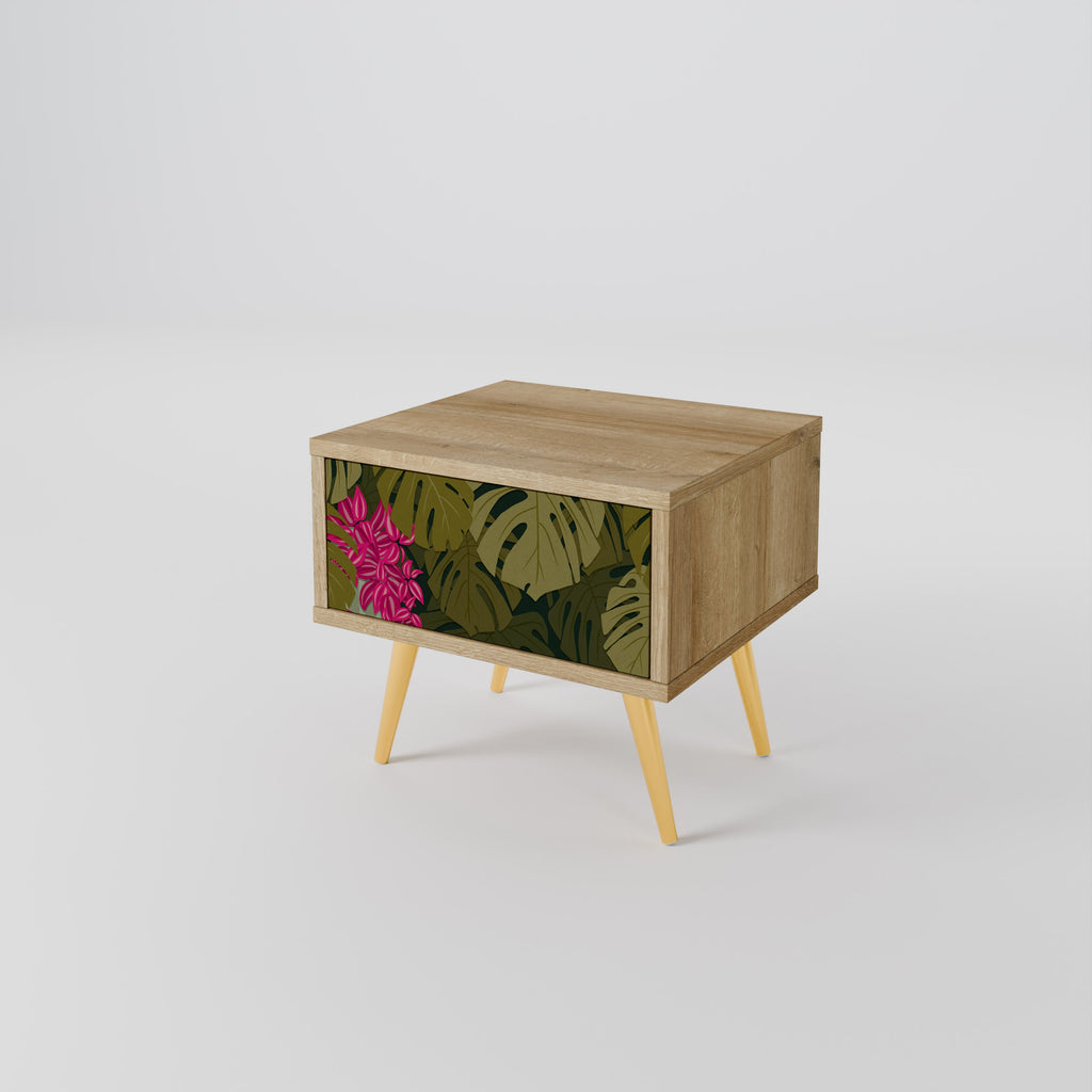TROPICAL BEAUTY Nightstand in Oak Effect