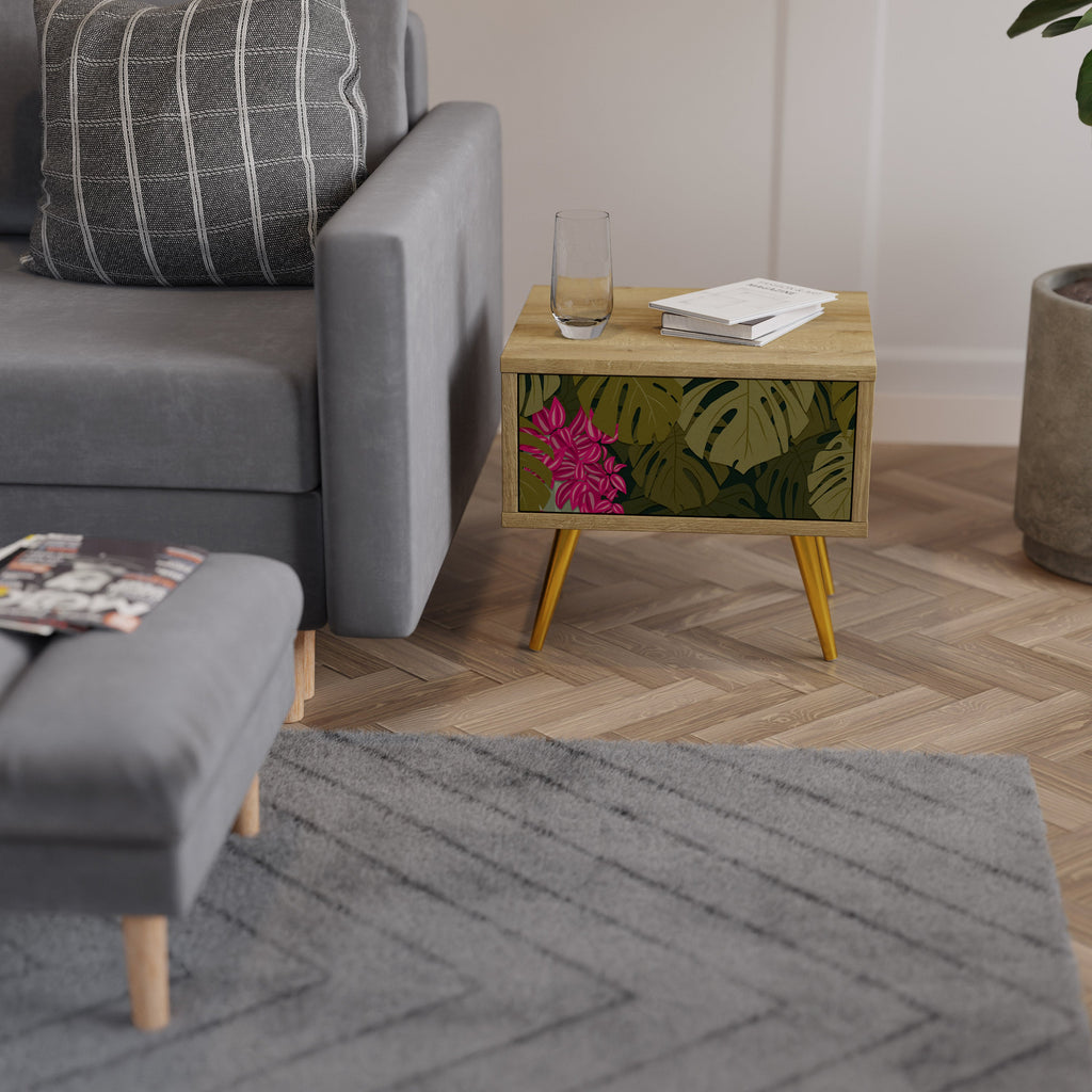 TROPICAL BEAUTY Nightstand in Oak Effect