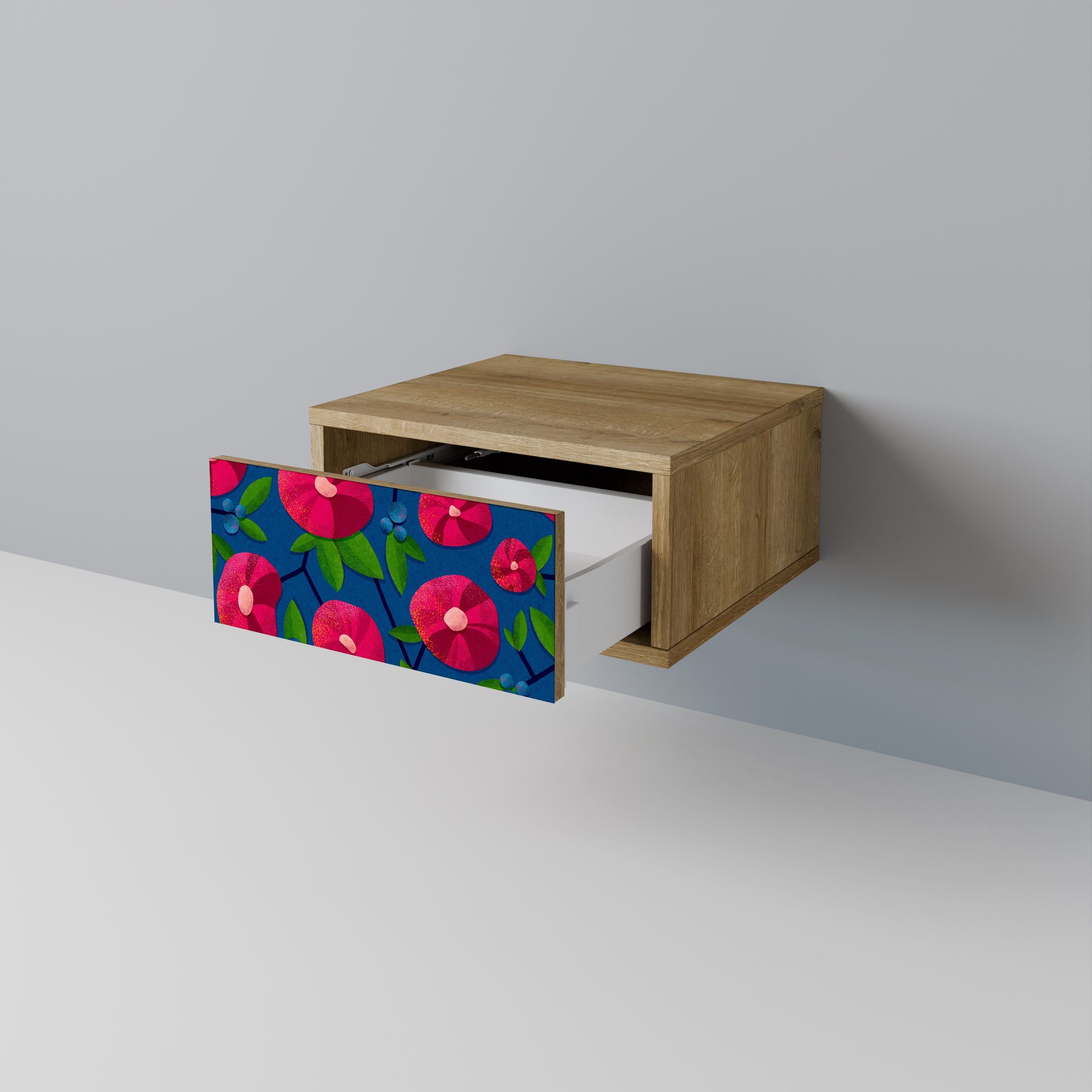 Table de chevet SPRING THOUGHTS effet chêne