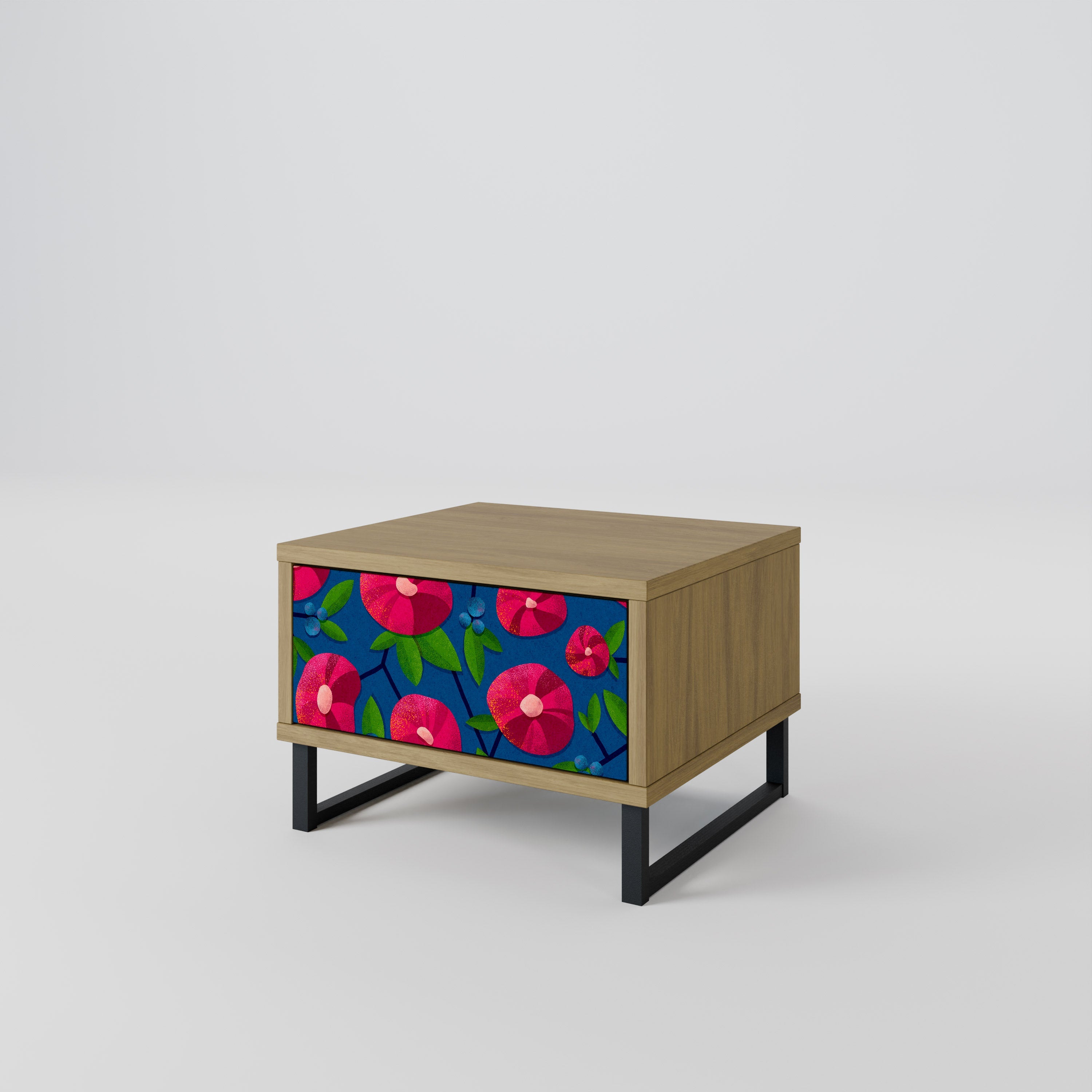 Table de chevet SPRING THOUGHTS effet chêne