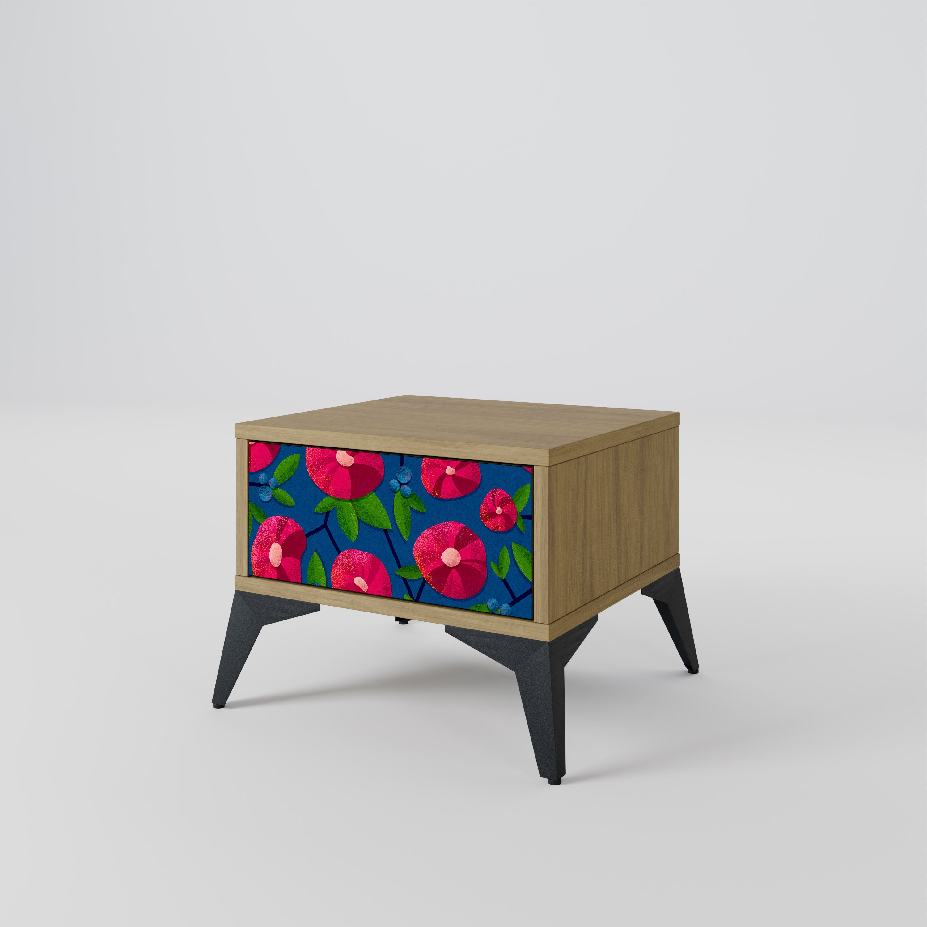 Table de chevet SPRING THOUGHTS effet chêne