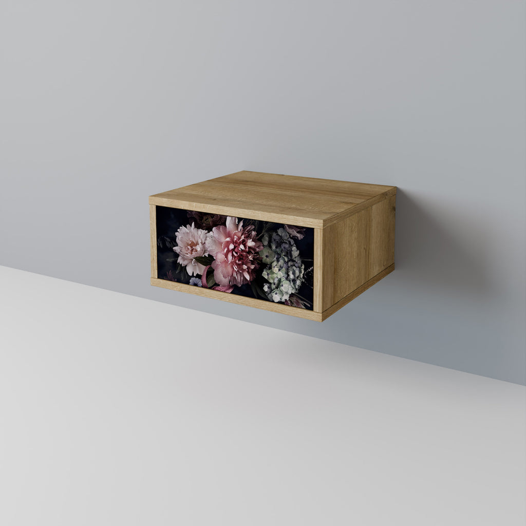 PURE BLOSSOM Nightstand in Oak Effect