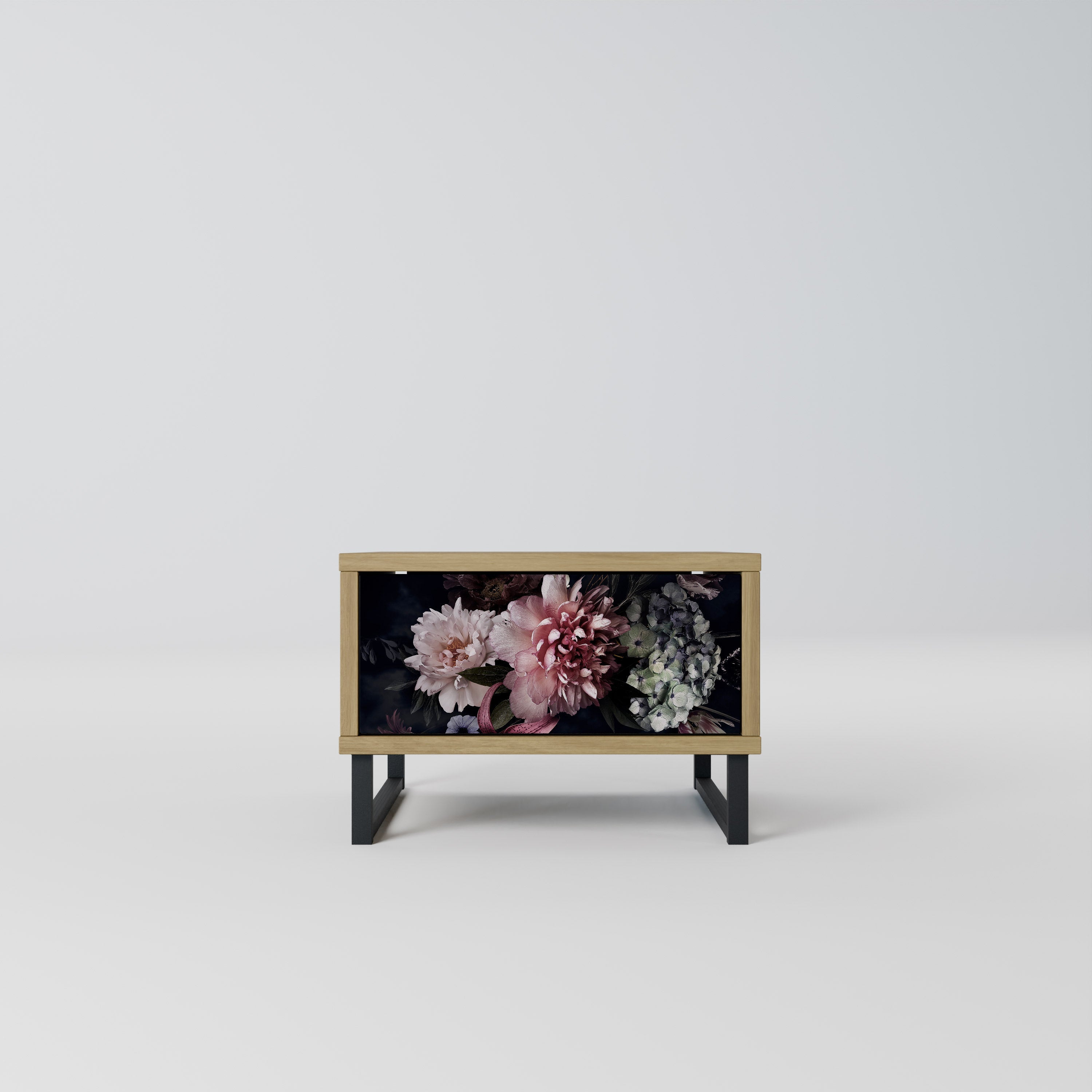 Table de chevet PURE BLOSSOM effet chêne