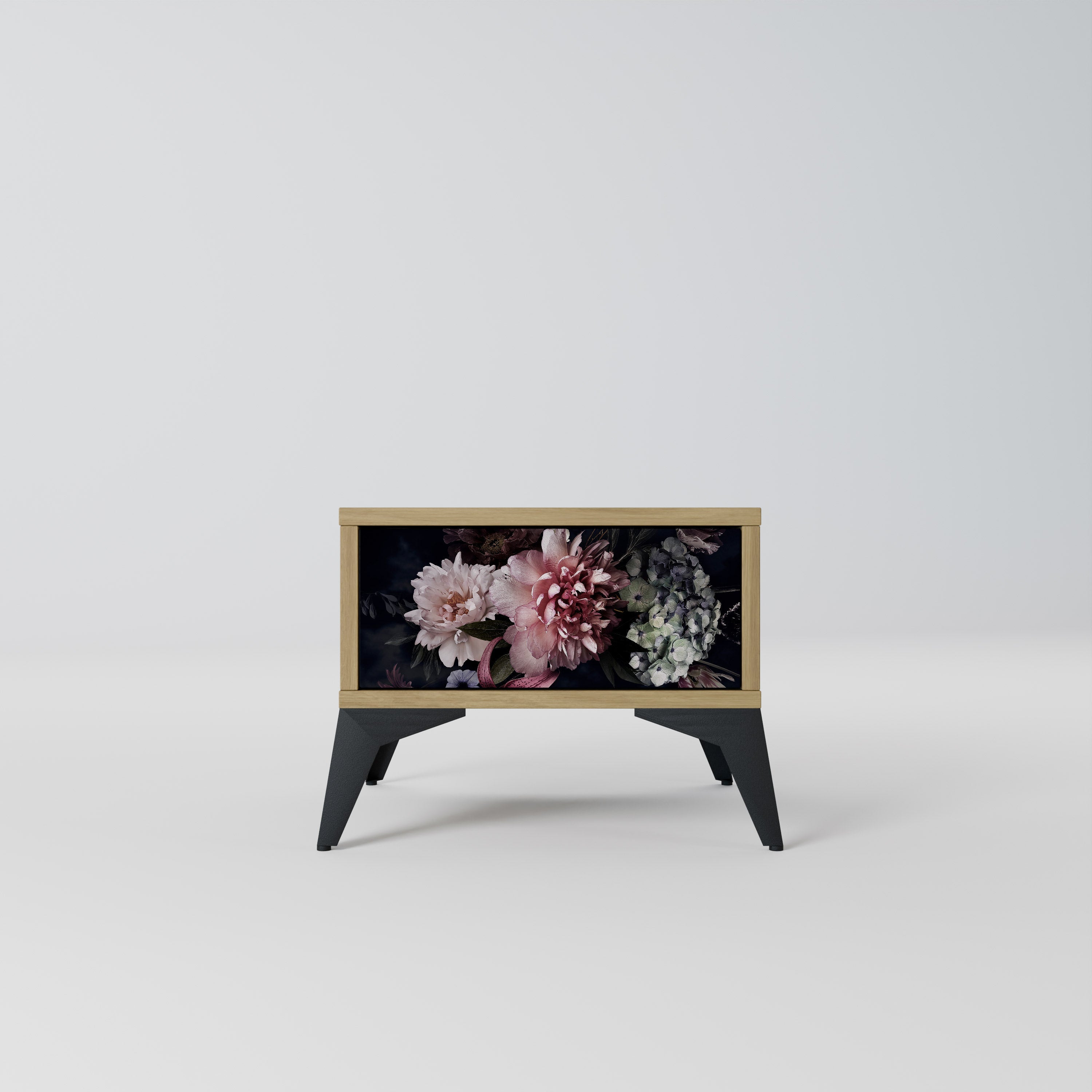 Table de chevet PURE BLOSSOM effet chêne