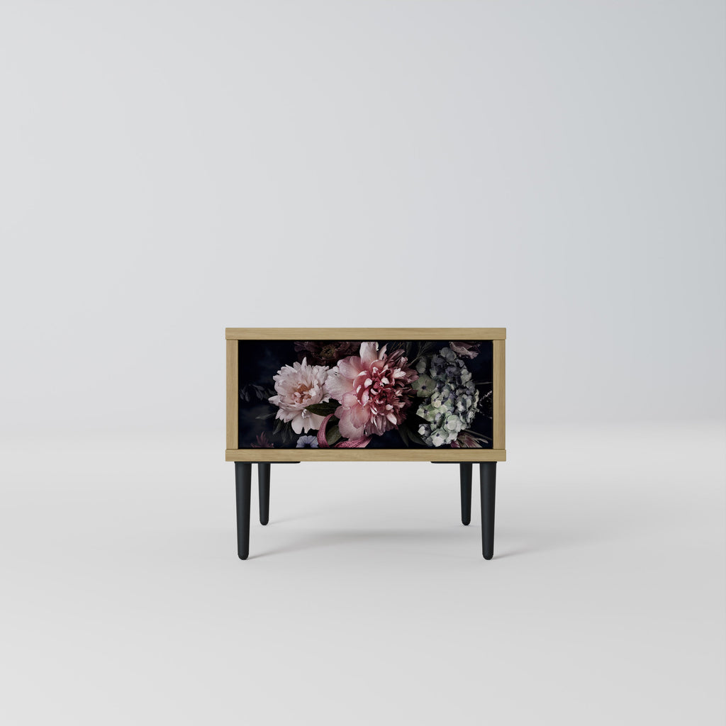 PURE BLOSSOM Nightstand in Oak Effect