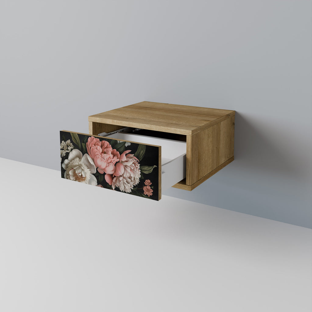 LUSH ELEGANCE Nightstand in Oak Effect