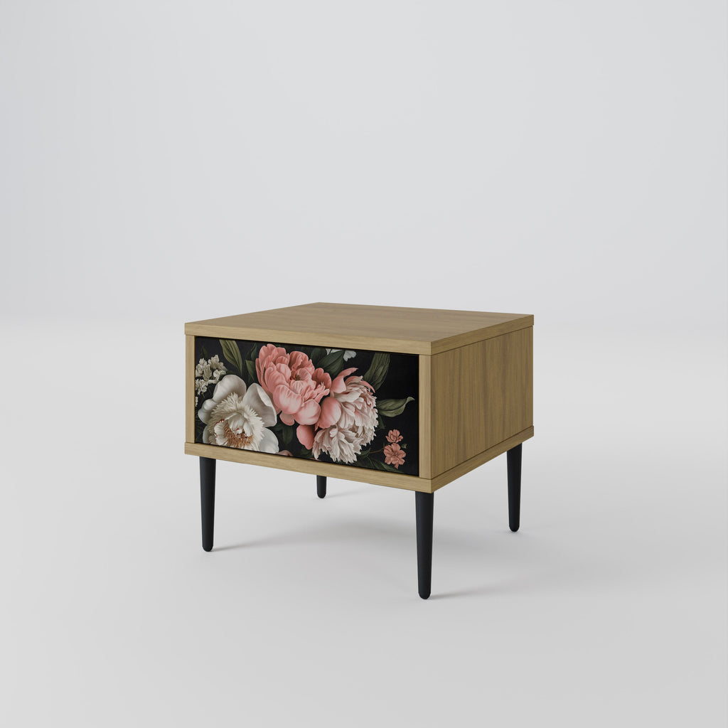 LUSH ELEGANCE Nightstand in Oak Effect