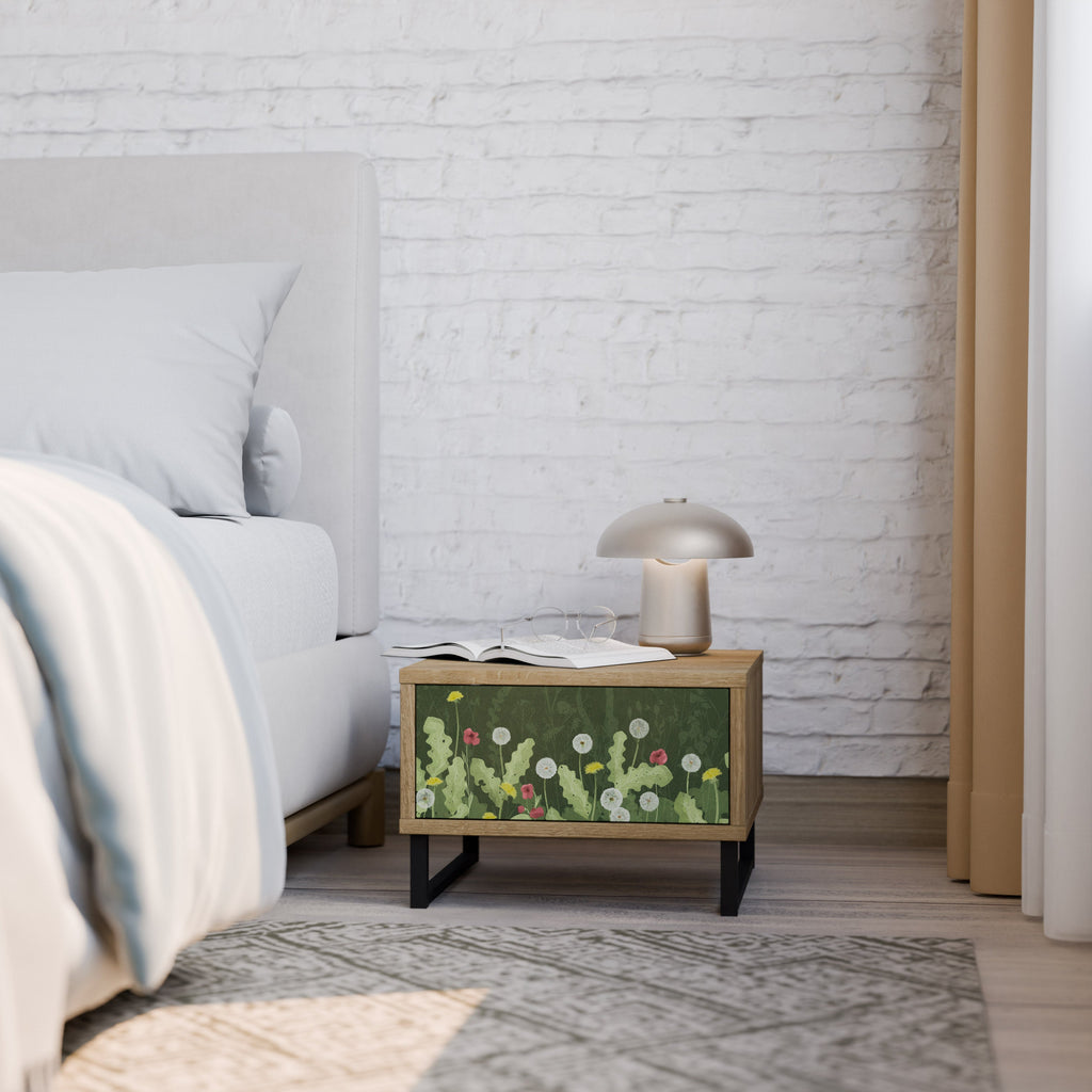 Table de chevet DANDELION AMUSE effet chêne