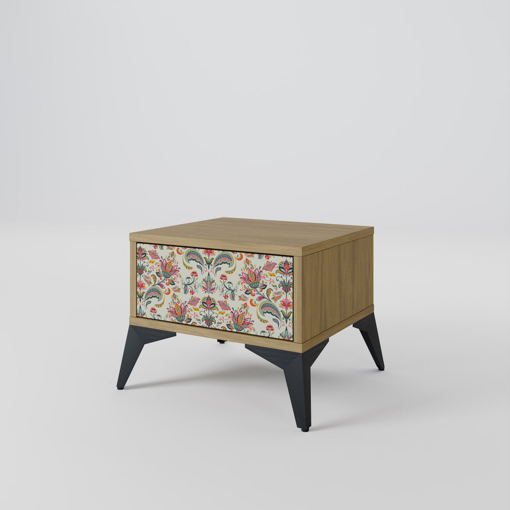 Table de chevet ORGANIC FOLKLORE effet chêne