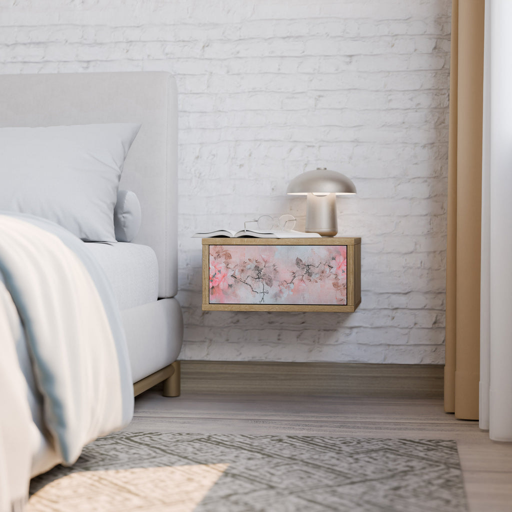 Table de chevet CHERRY BLOSSOM effet chêne