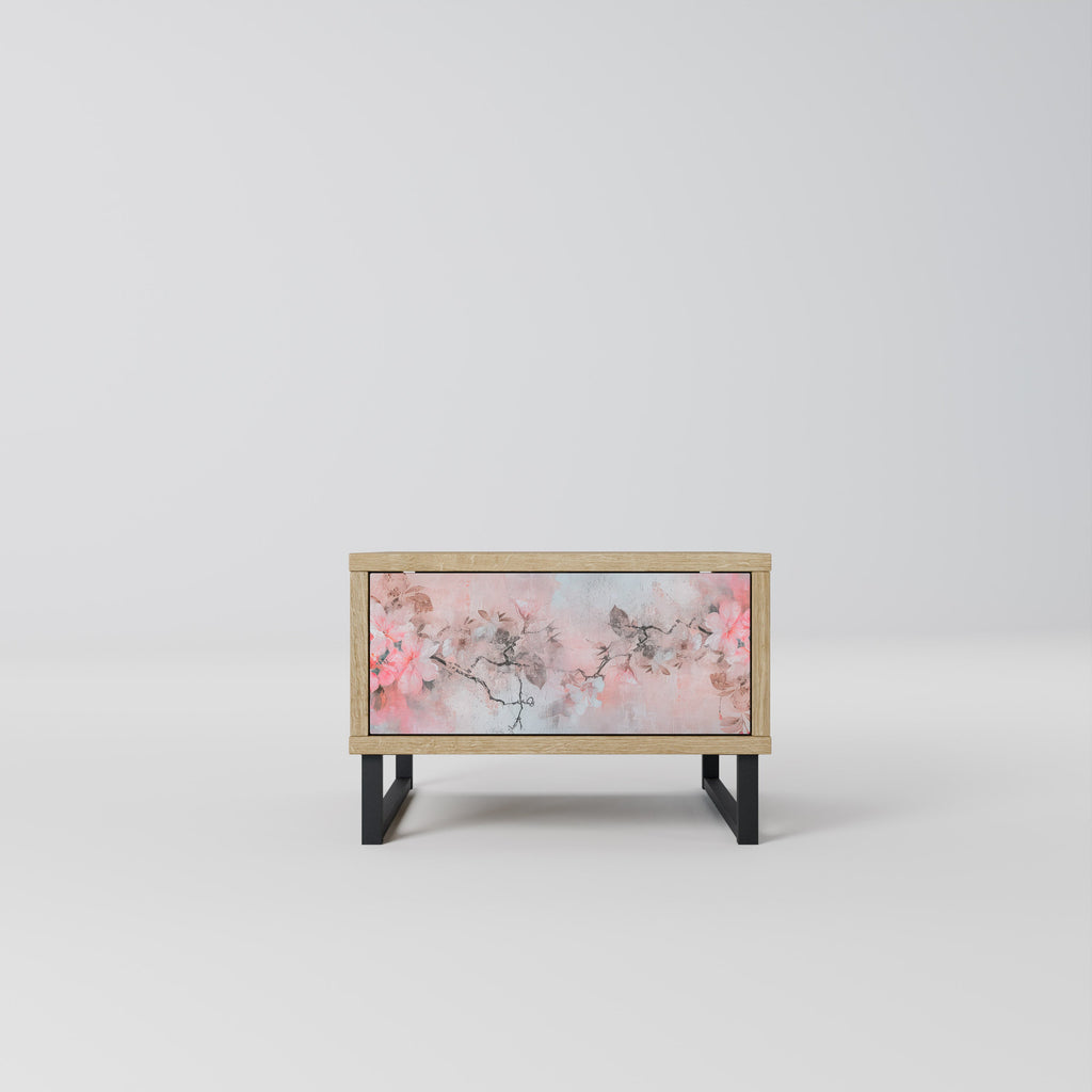 Table de chevet CHERRY BLOSSOM effet chêne