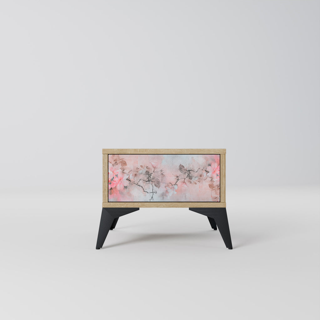 Table de chevet CHERRY BLOSSOM effet chêne