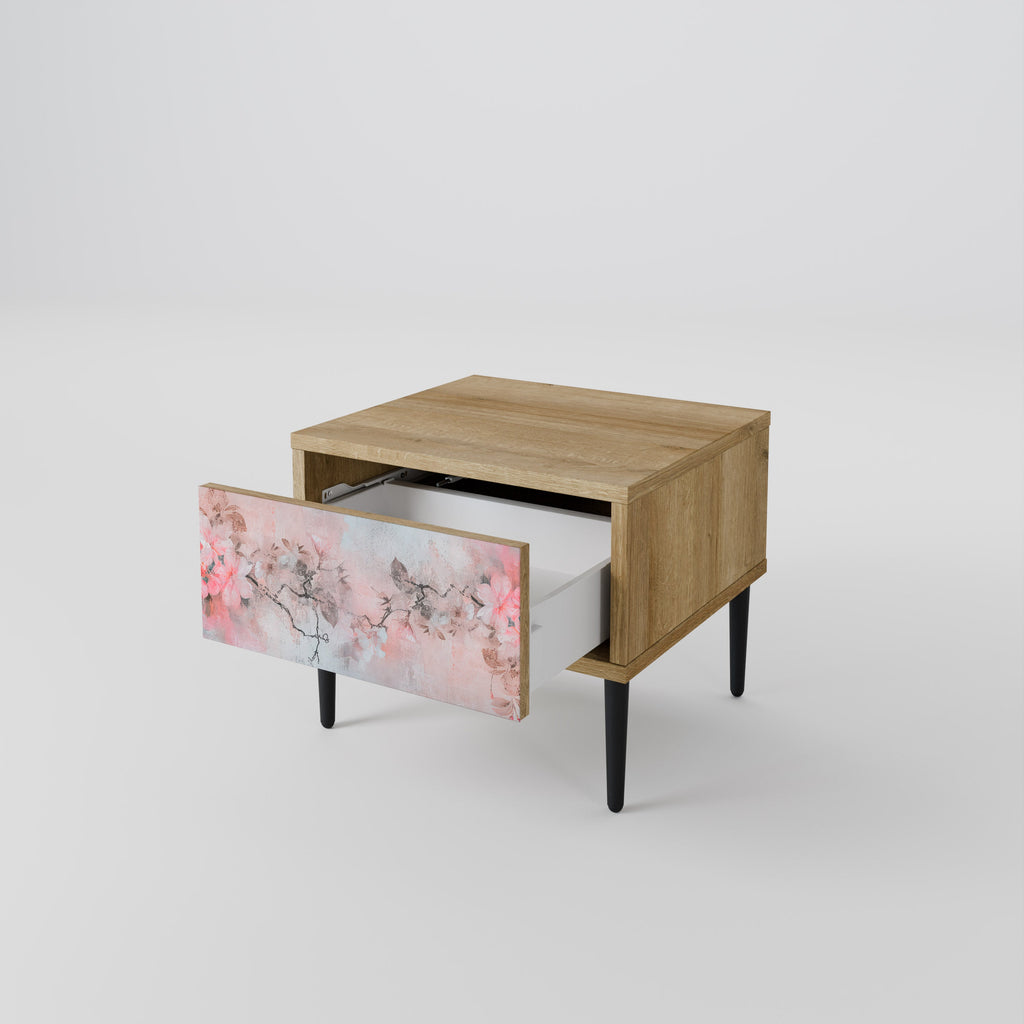 Table de chevet CHERRY BLOSSOM effet chêne