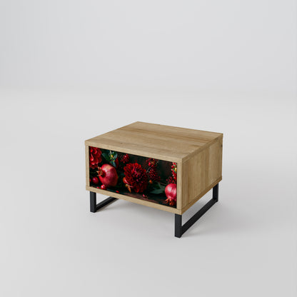 DAHLIAS AND POMEGRANATES Nightstand