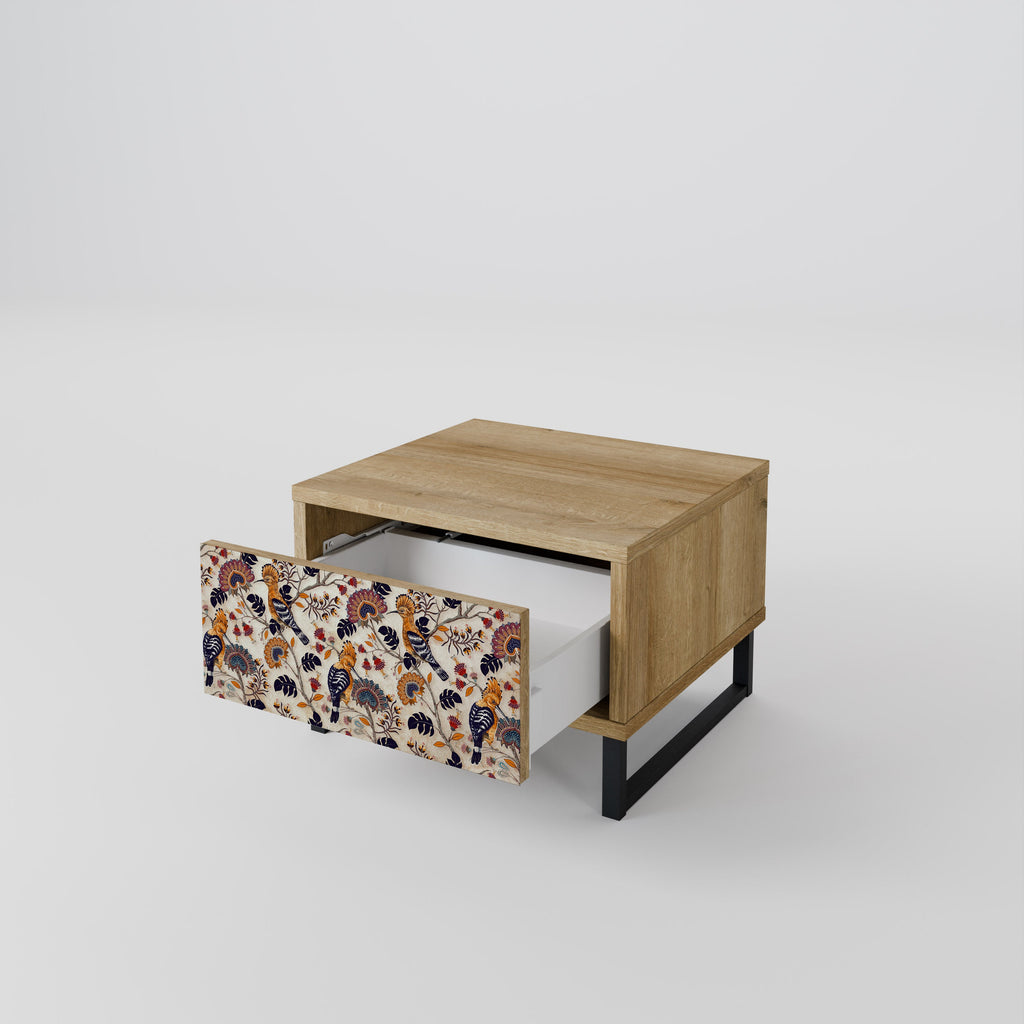 Table de chevet EMINENT HOOPOE effet chêne