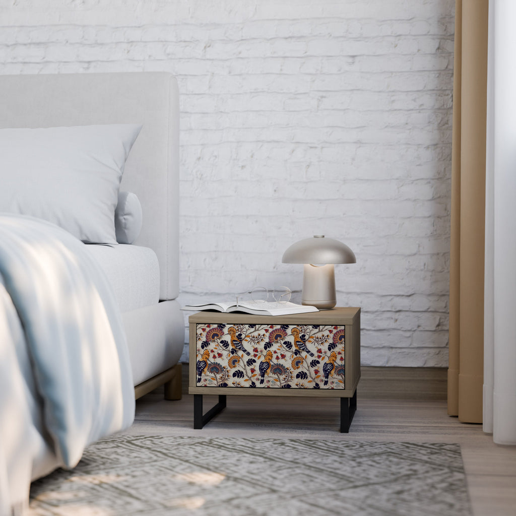 Table de chevet EMINENT HOOPOE effet chêne