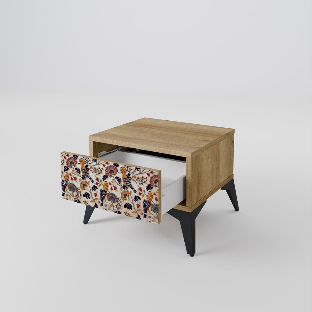 Table de chevet EMINENT HOOPOE effet chêne