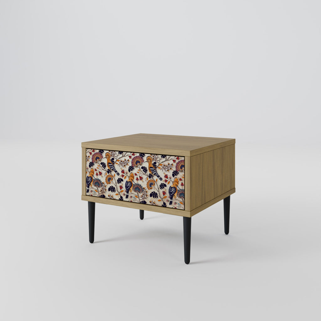 Table de chevet EMINENT HOOPOE effet chêne