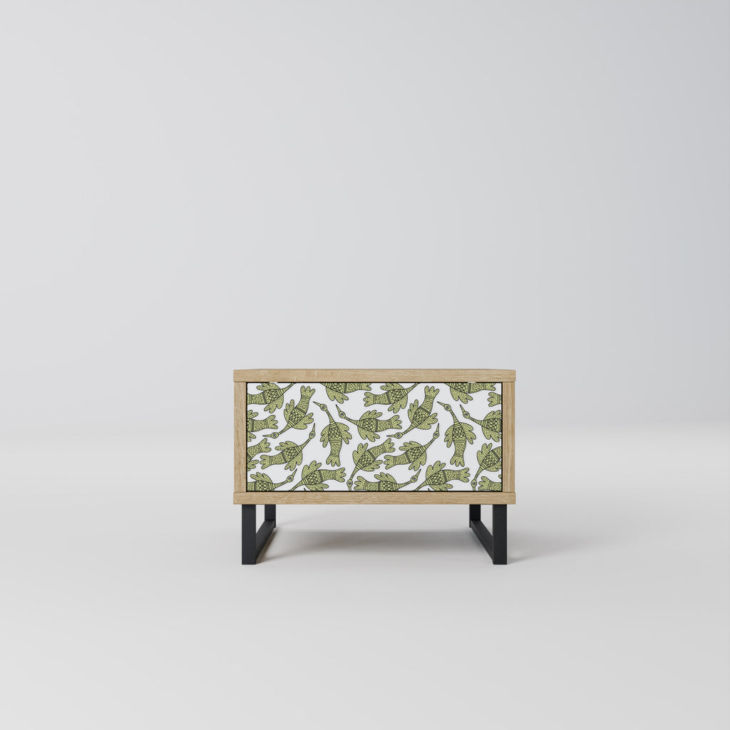 Table de chevet SEEDLING SONGBIRD effet chêne