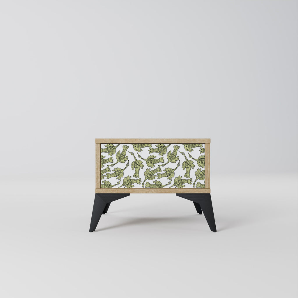 Table de chevet SEEDLING SONGBIRD effet chêne