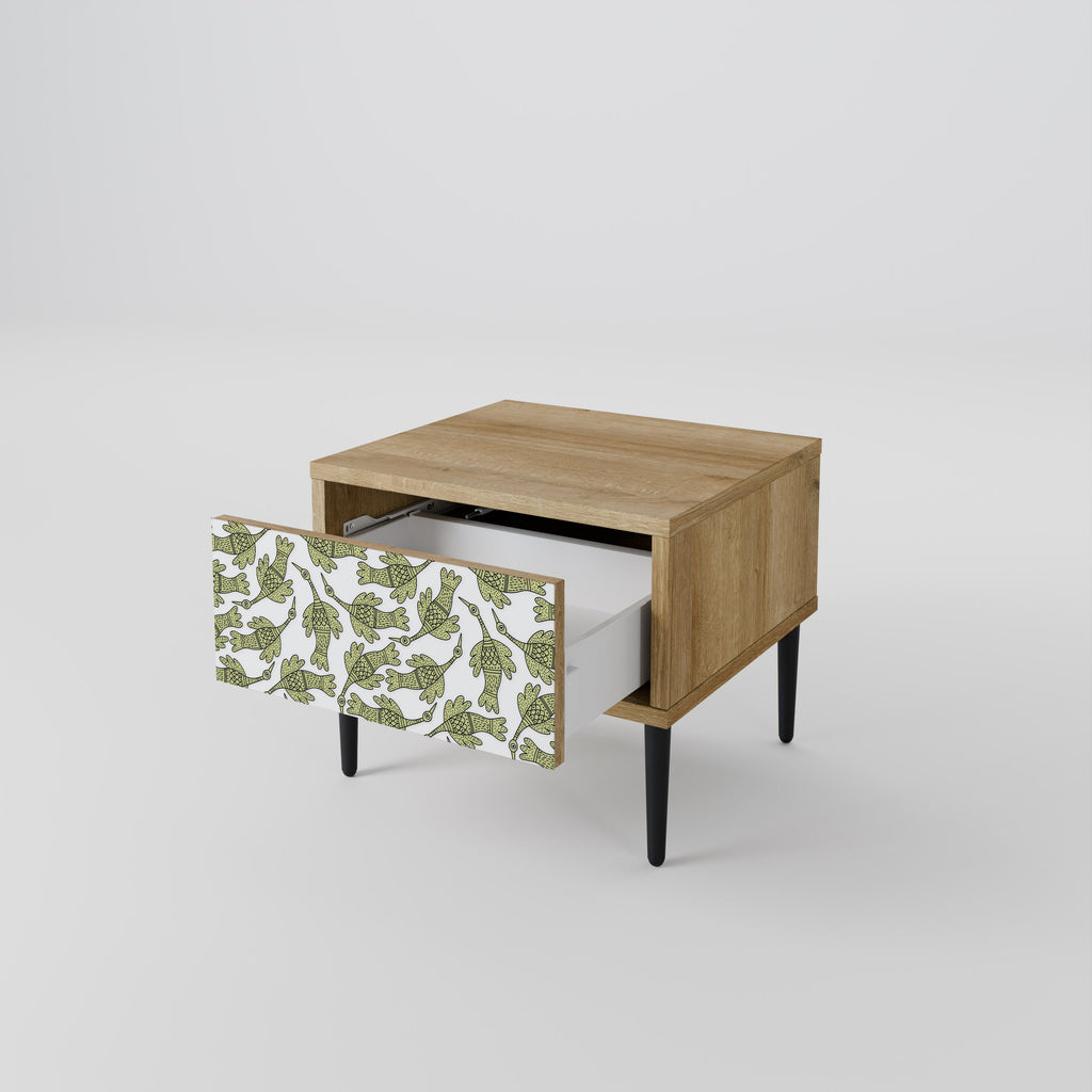 Table de chevet SEEDLING SONGBIRD effet chêne