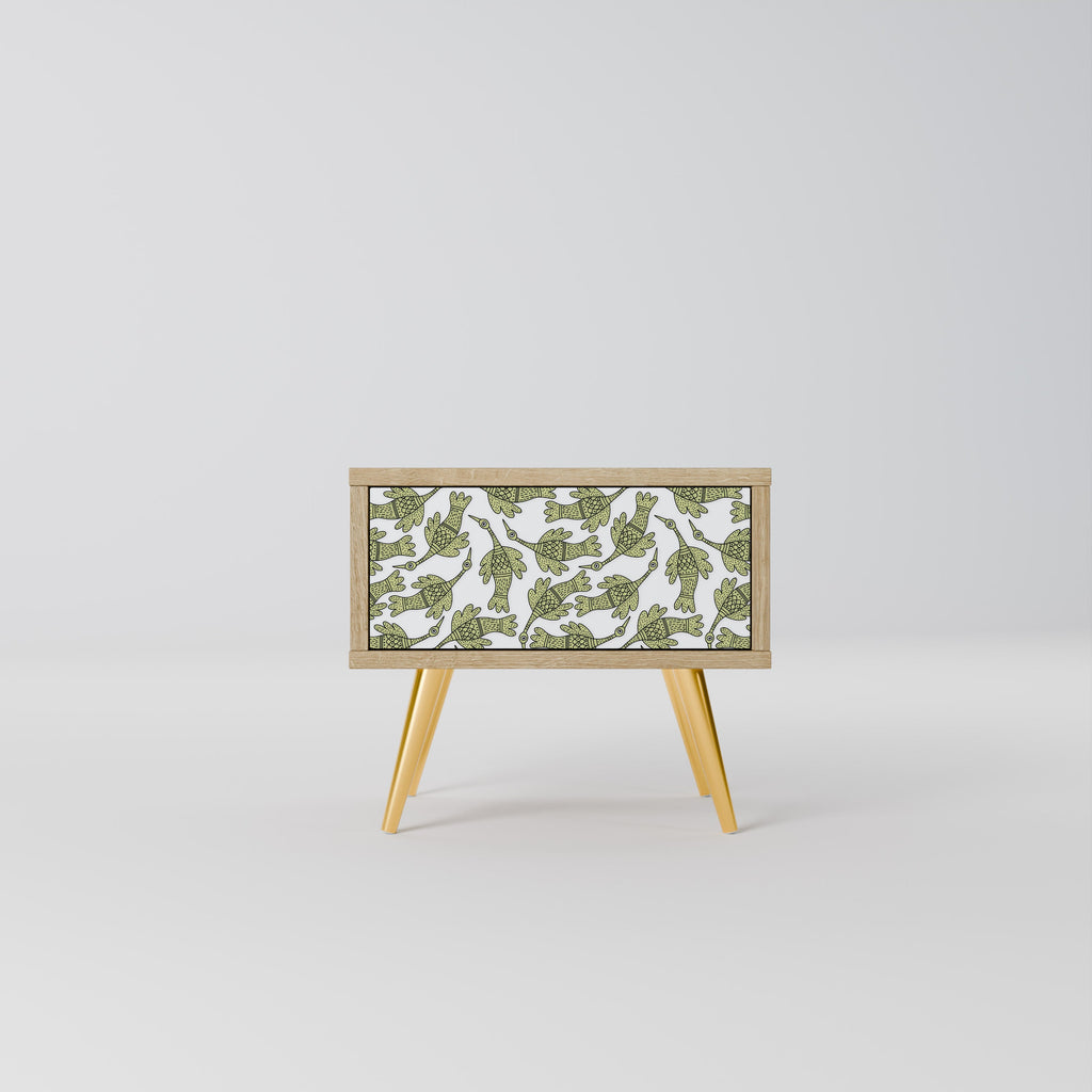 Table de chevet SEEDLING SONGBIRD effet chêne