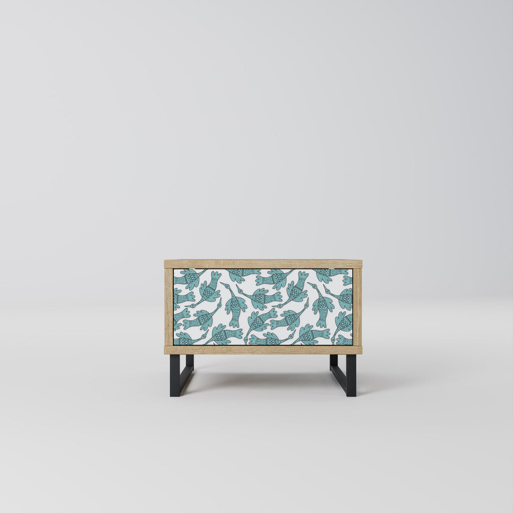 Table de chevet WATERSPOUT SONGIBIRD effet chêne