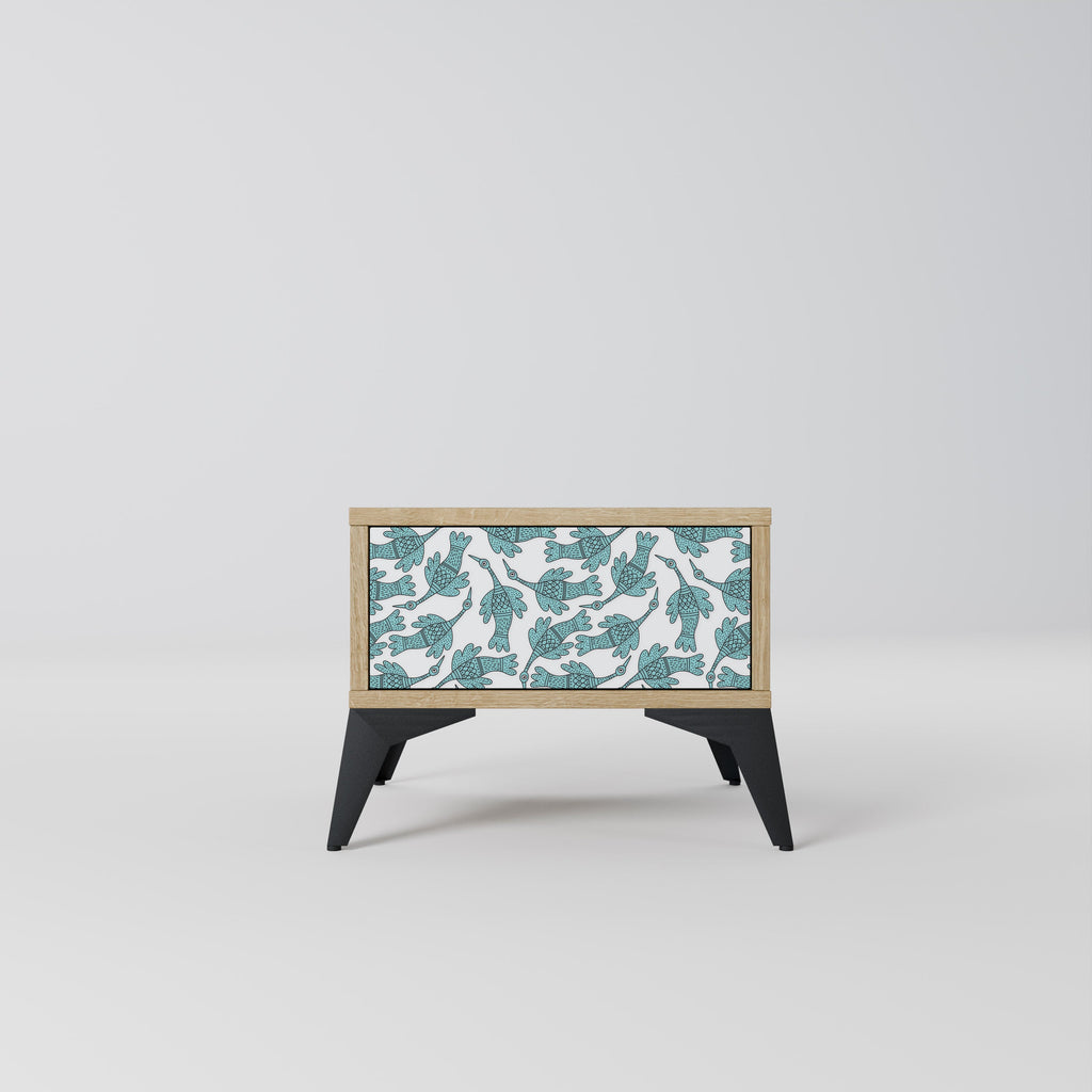 Table de chevet WATERSPOUT SONGIBIRD effet chêne