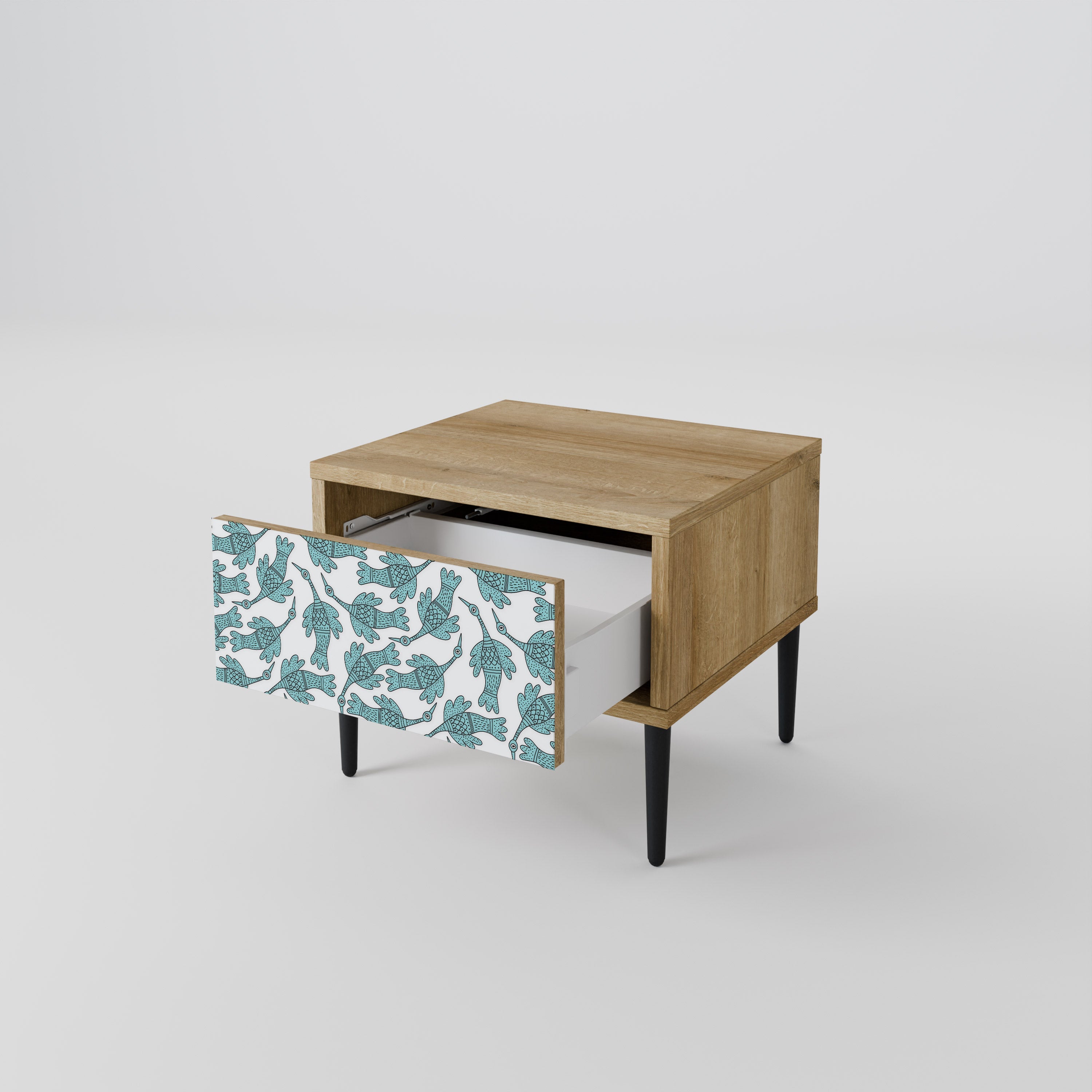 Table de chevet WATERSPOUT SONGIBIRD effet chêne