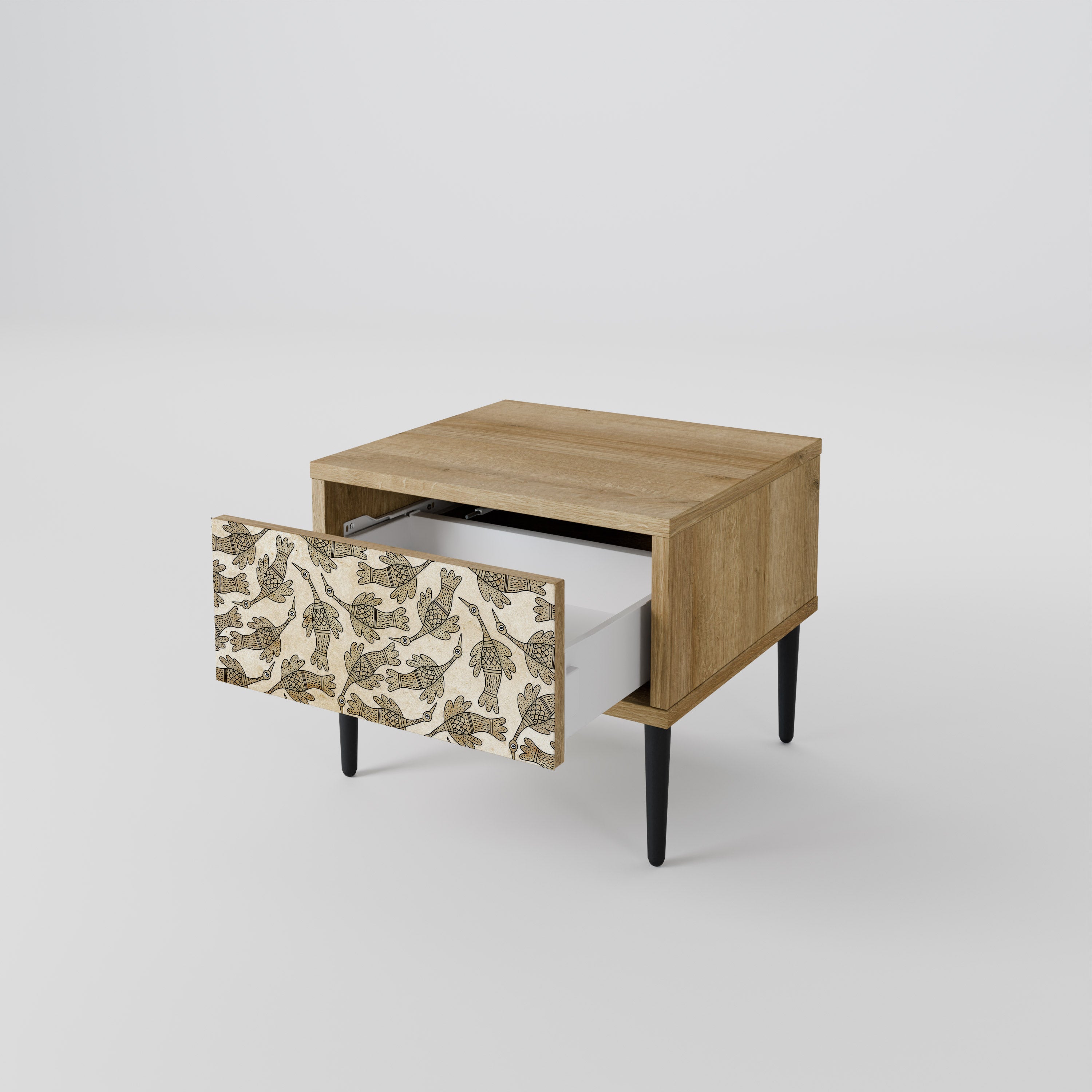 Table de chevet ALMONDINE SONGBIRD effet chêne