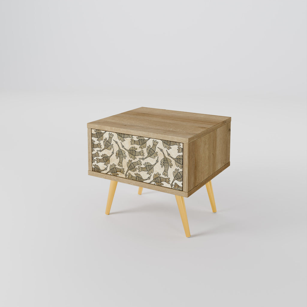 Table de chevet ALMONDINE SONGBIRD effet chêne