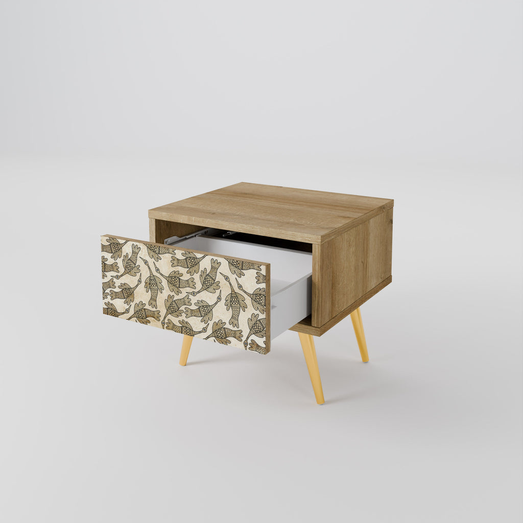 Table de chevet ALMONDINE SONGBIRD effet chêne