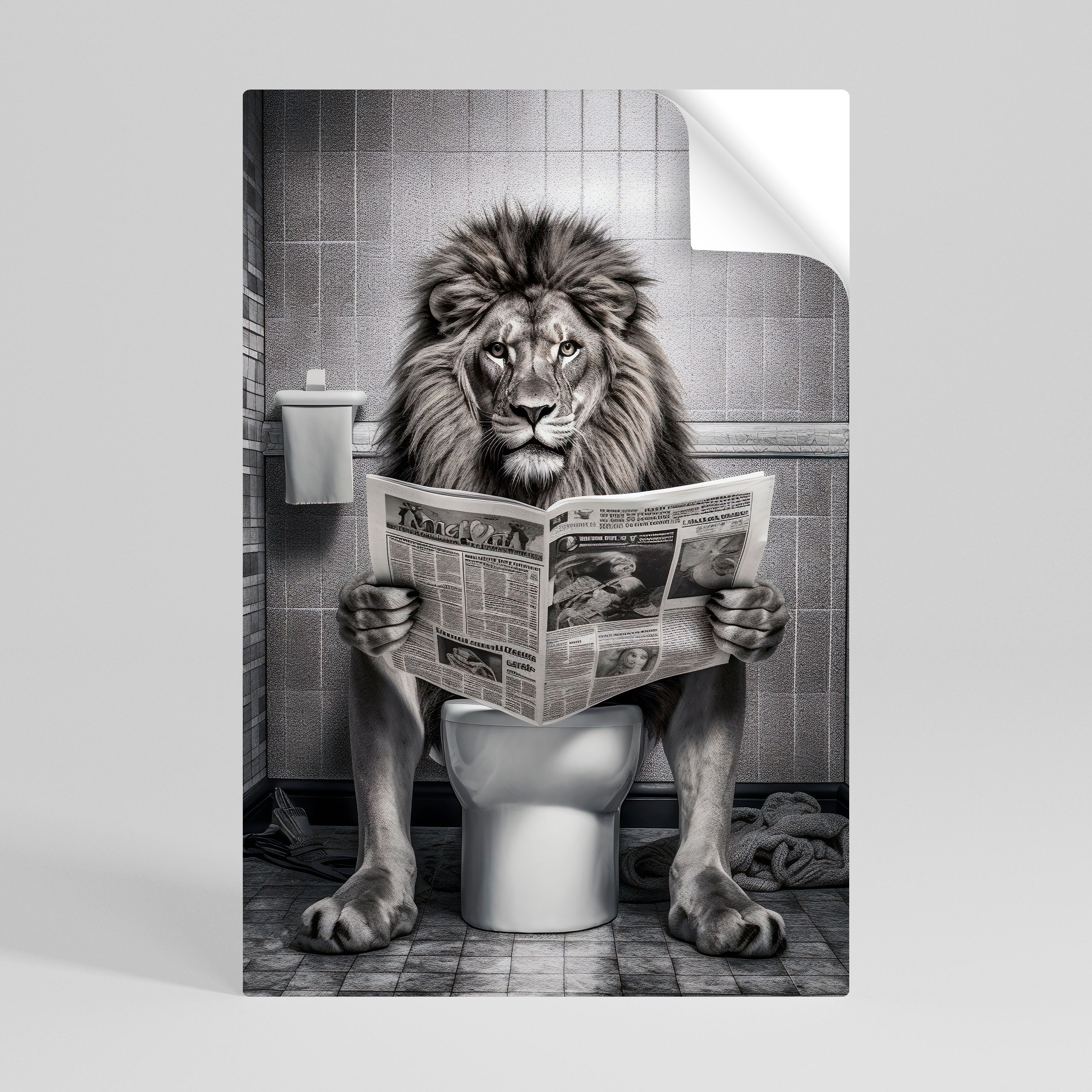 REVUE DE PRESSE ROAR Affiche verticale autocollante